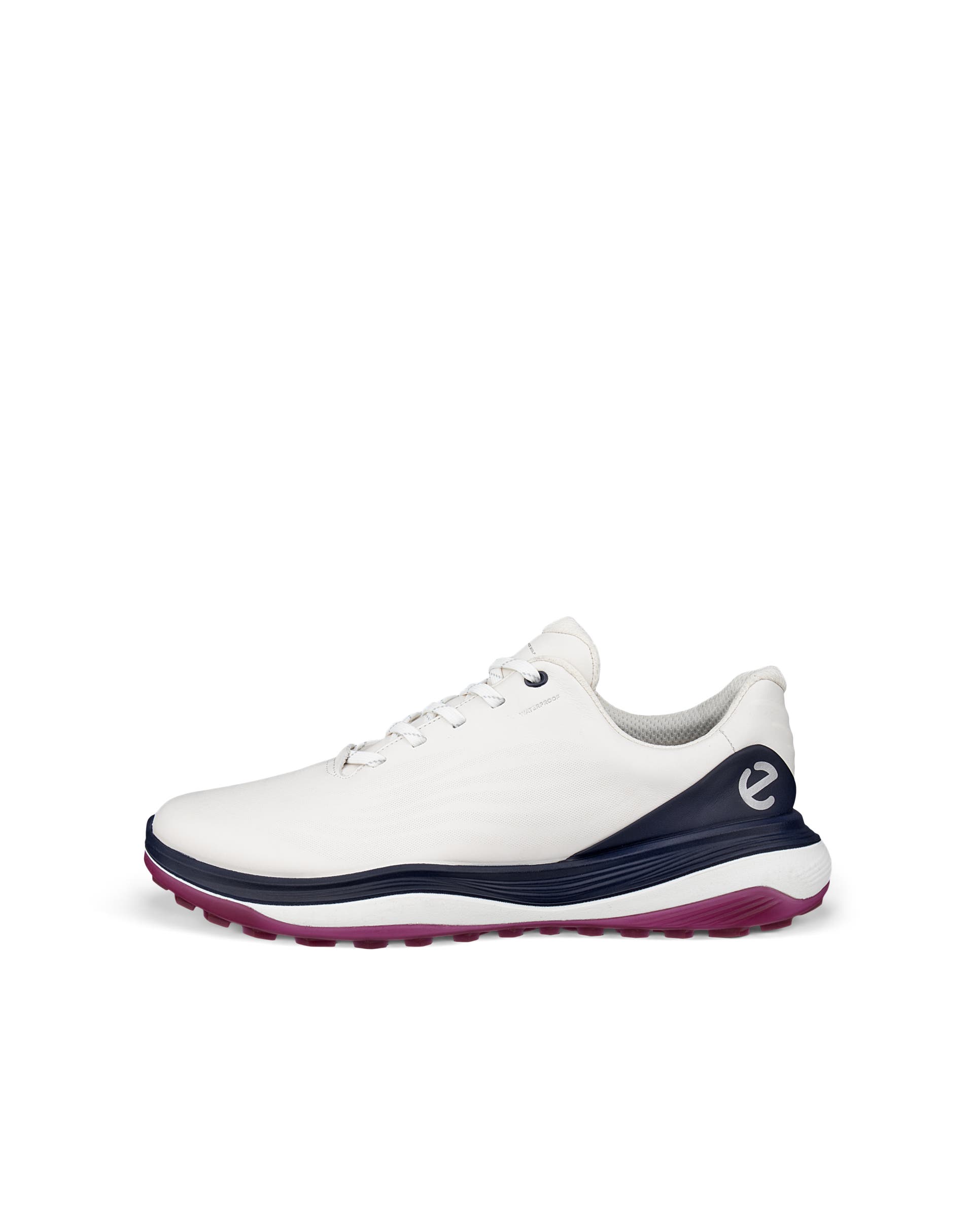 ECCO LT1 GOLF LACE Men メンズ レザーウォータープルーフゴルフシューズ - ホワイト - Outside