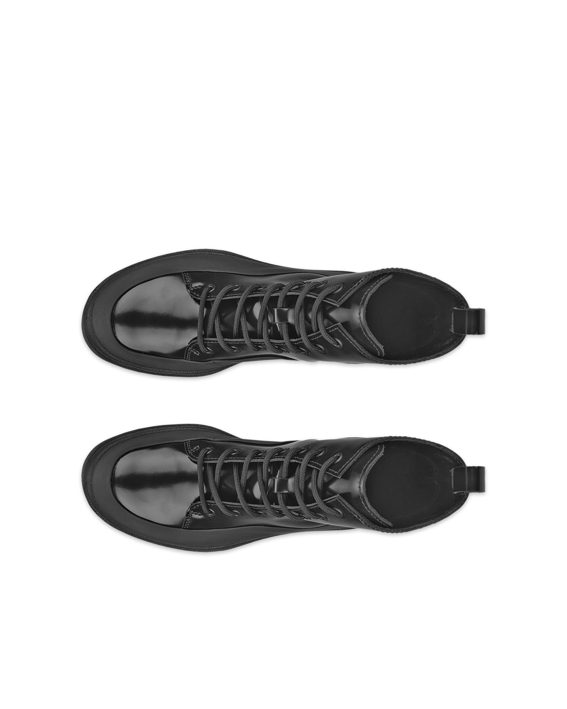 Women's ECCO® Grainer Leather Mid-Cut Boot - Black - Top left pair