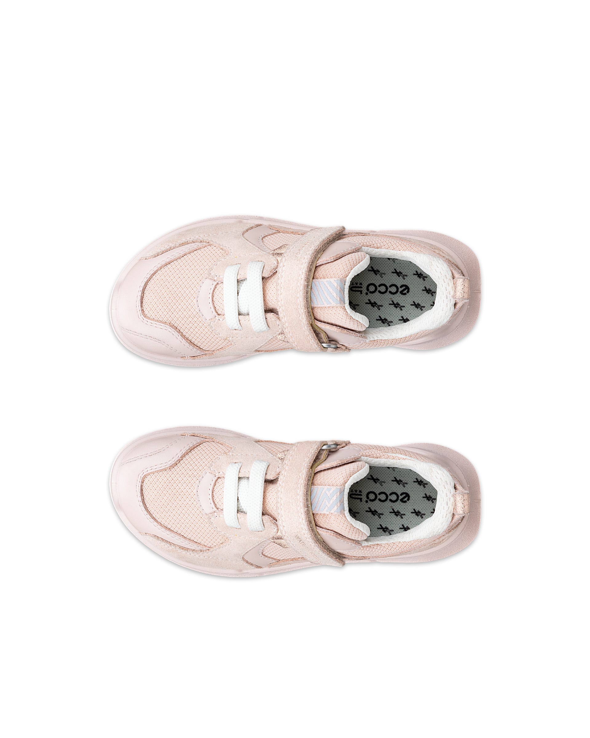 ECCO® BIOM 2.2 lædersko i vandtæt til børn - Pink - Top left pair
