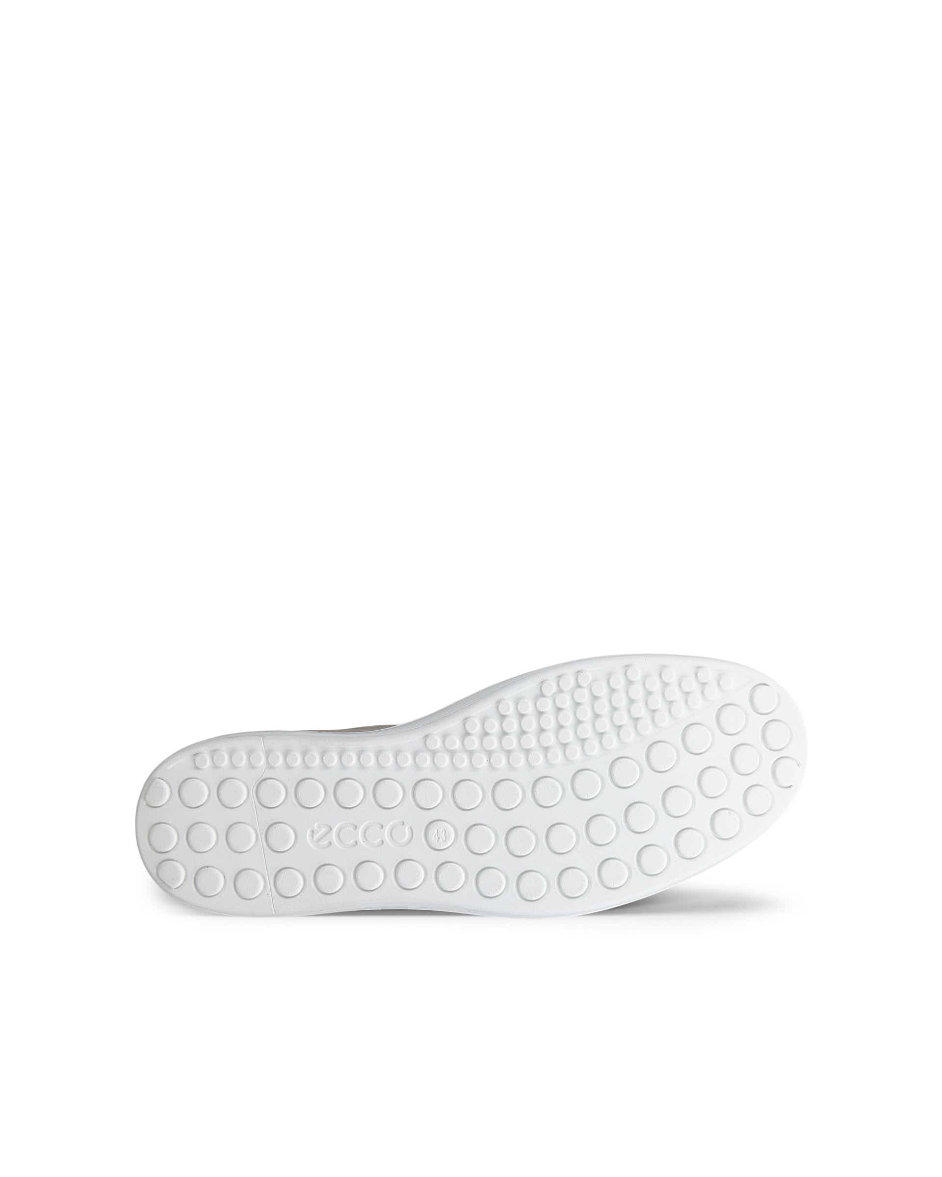 ECCO® SOFT 60 chaussures sans lacet en nubuck pour homme - Gris - Sole