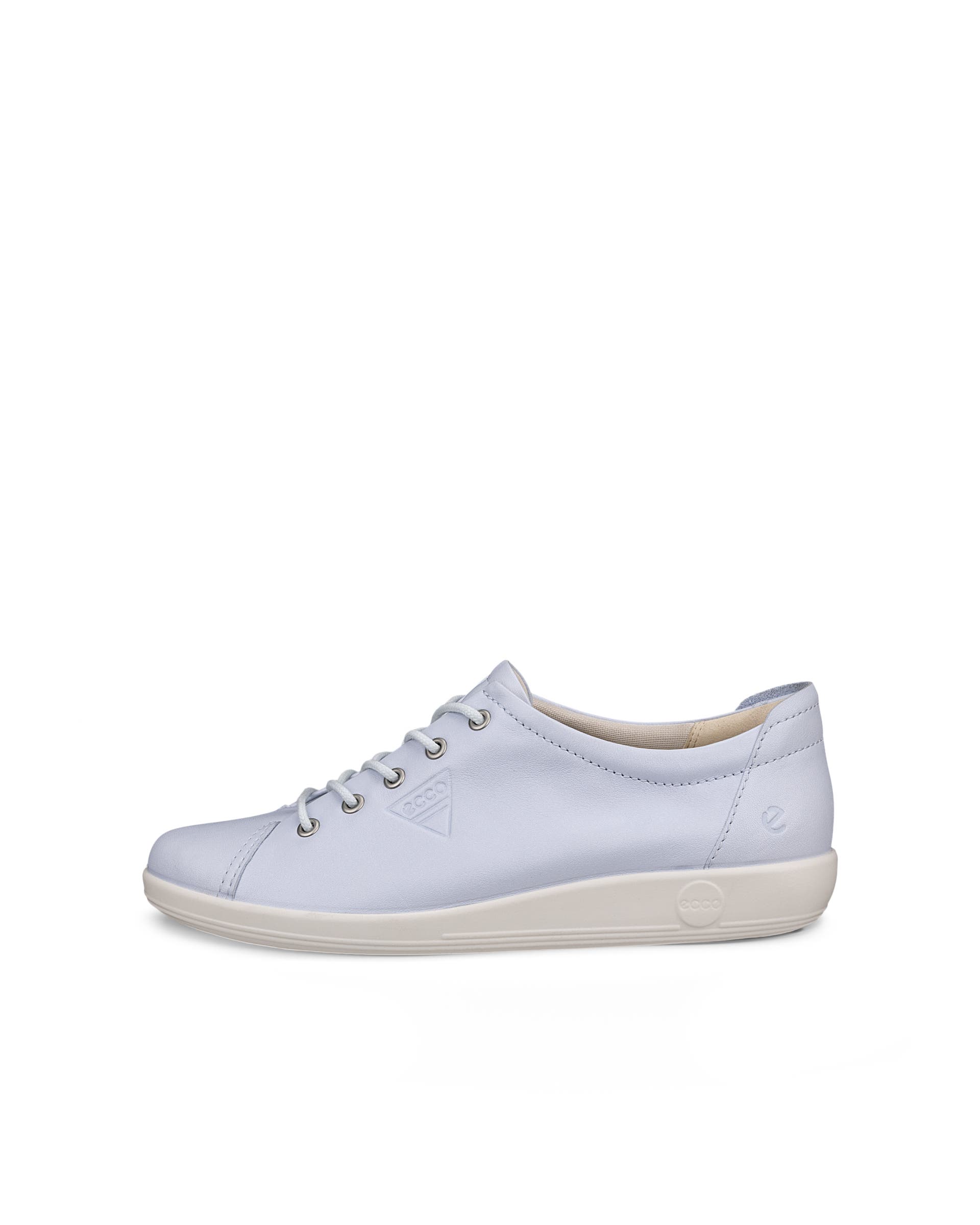 ECCO® Soft 2.0 chaussures de marche en nubuck pour femme - Bleu - Outside