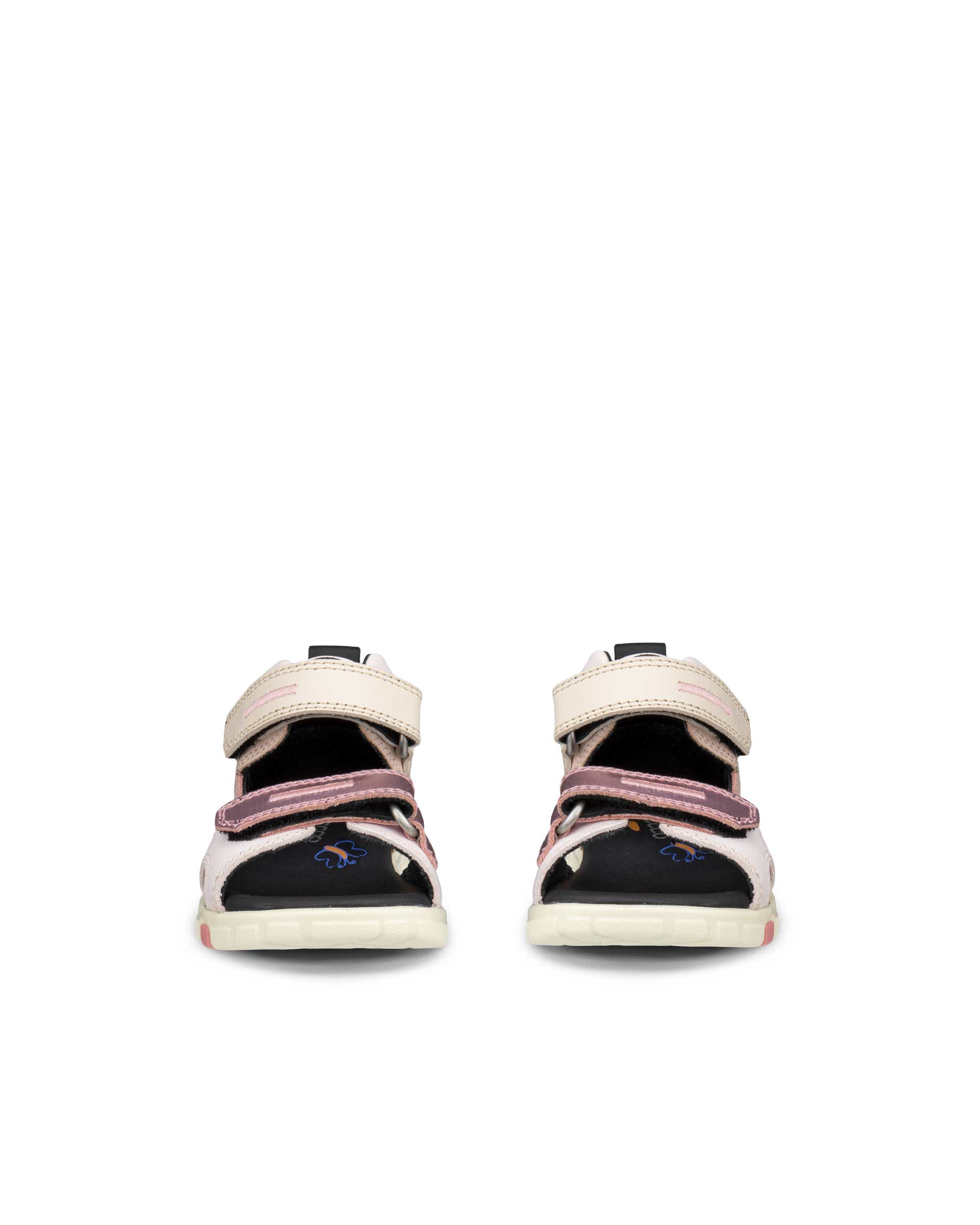 Dětské kožené sandály ECCO® Mini Stride - Růžová - Front pair