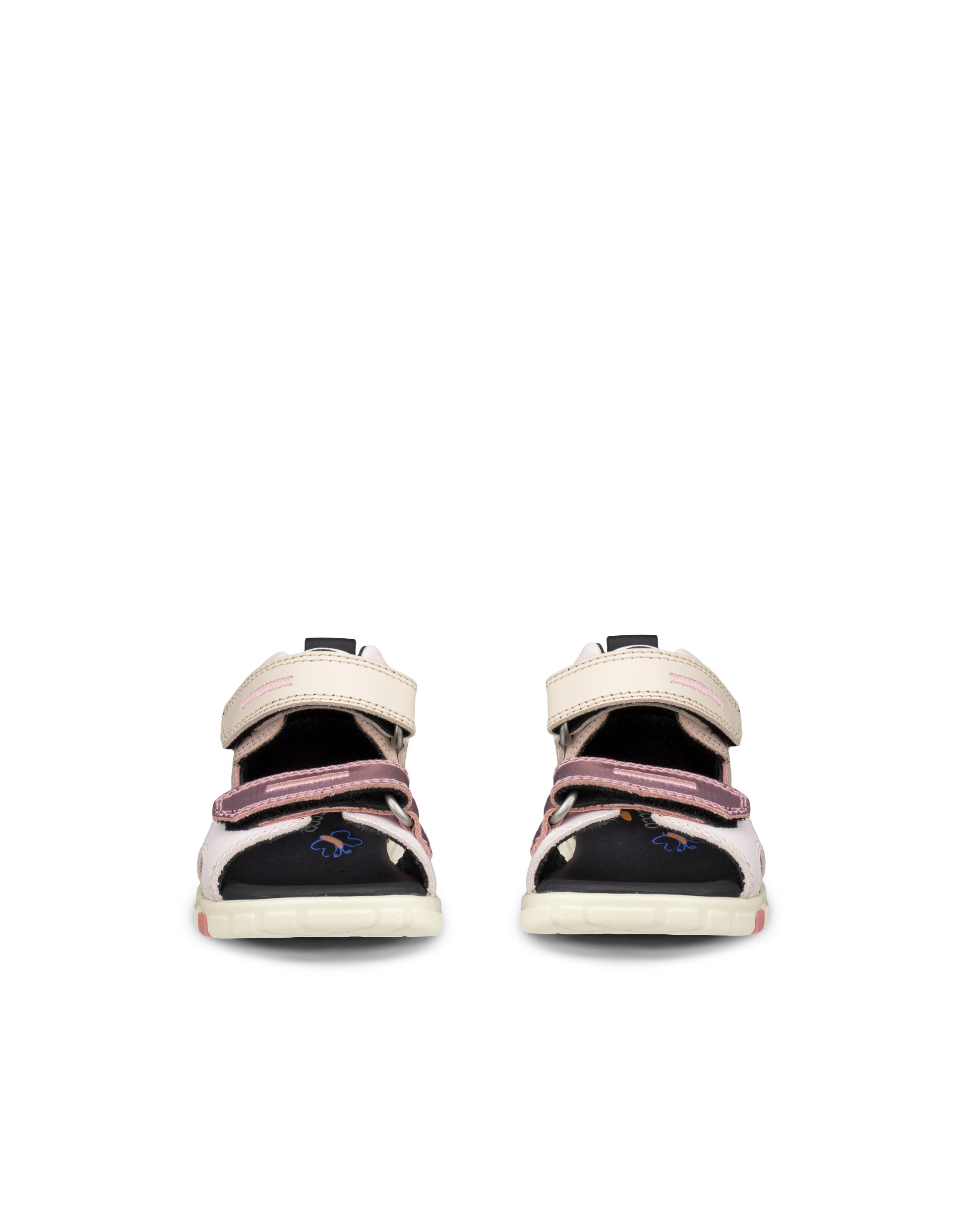Dětské kožené sandály ECCO® Mini Stride - Růžová - Front pair