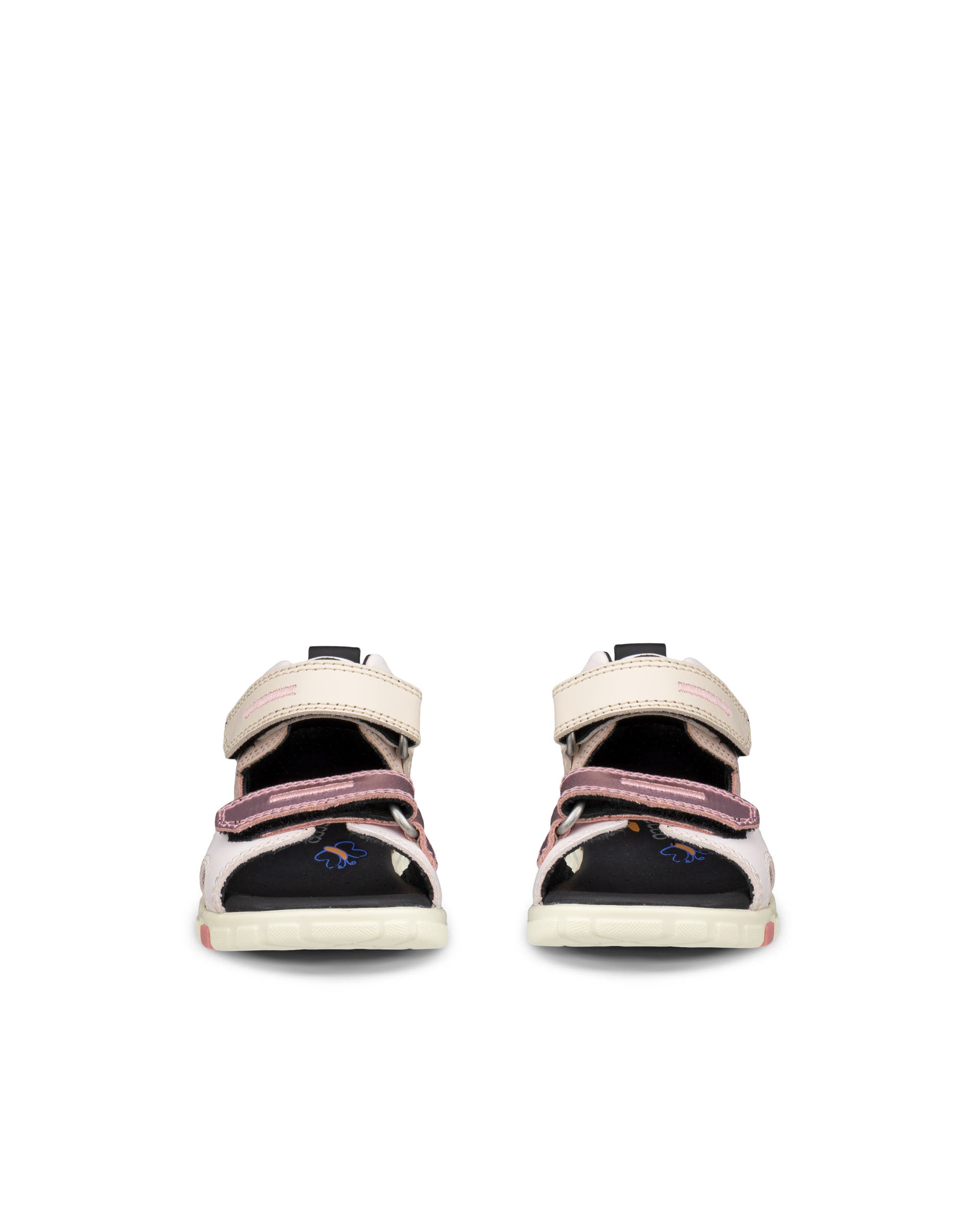 Dětské kožené sandály ECCO® Mini Stride - Růžová - Front pair