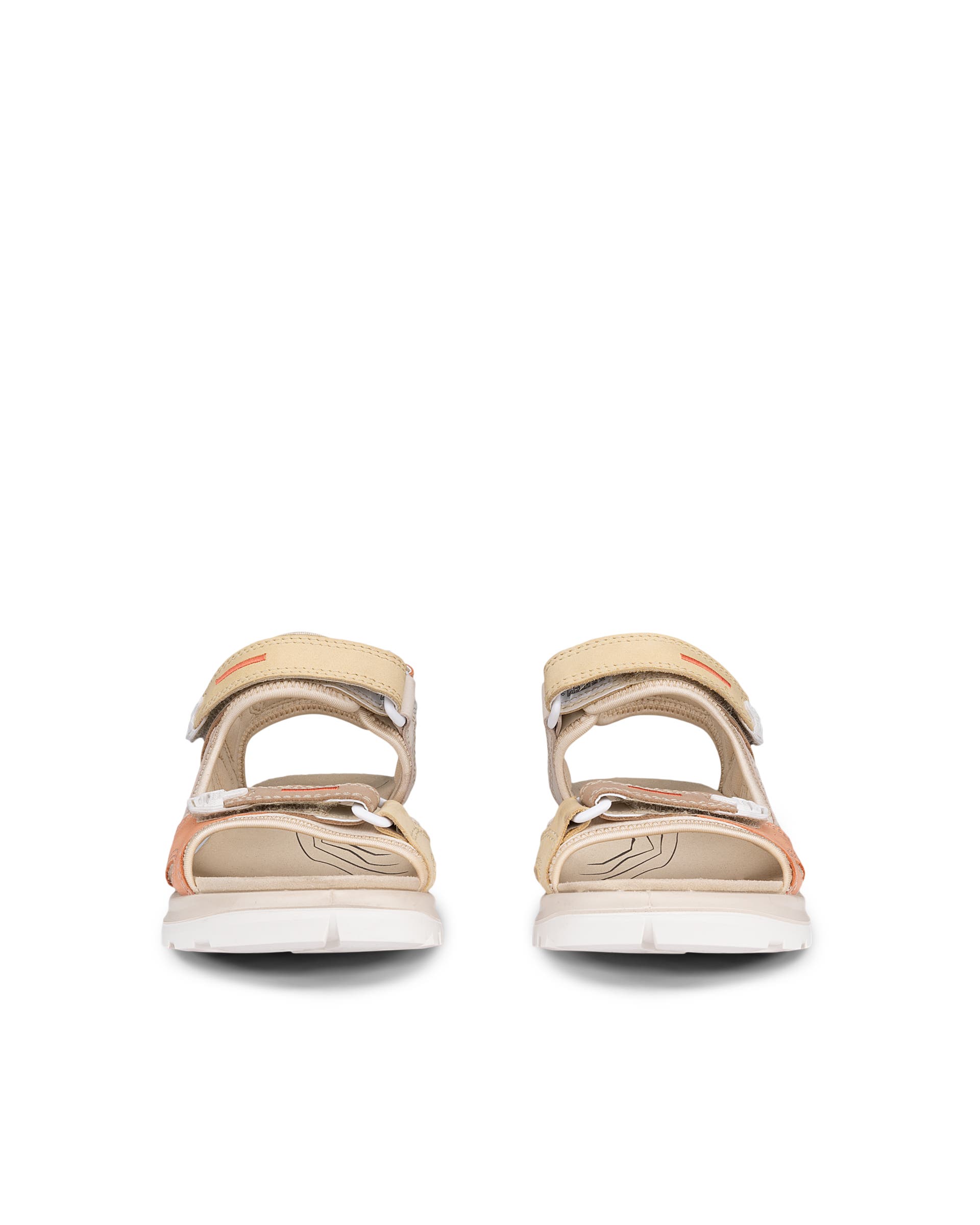 Women's ECCO® Offroad Nubuck Outdoor Sandal - Multicolour - Front pair