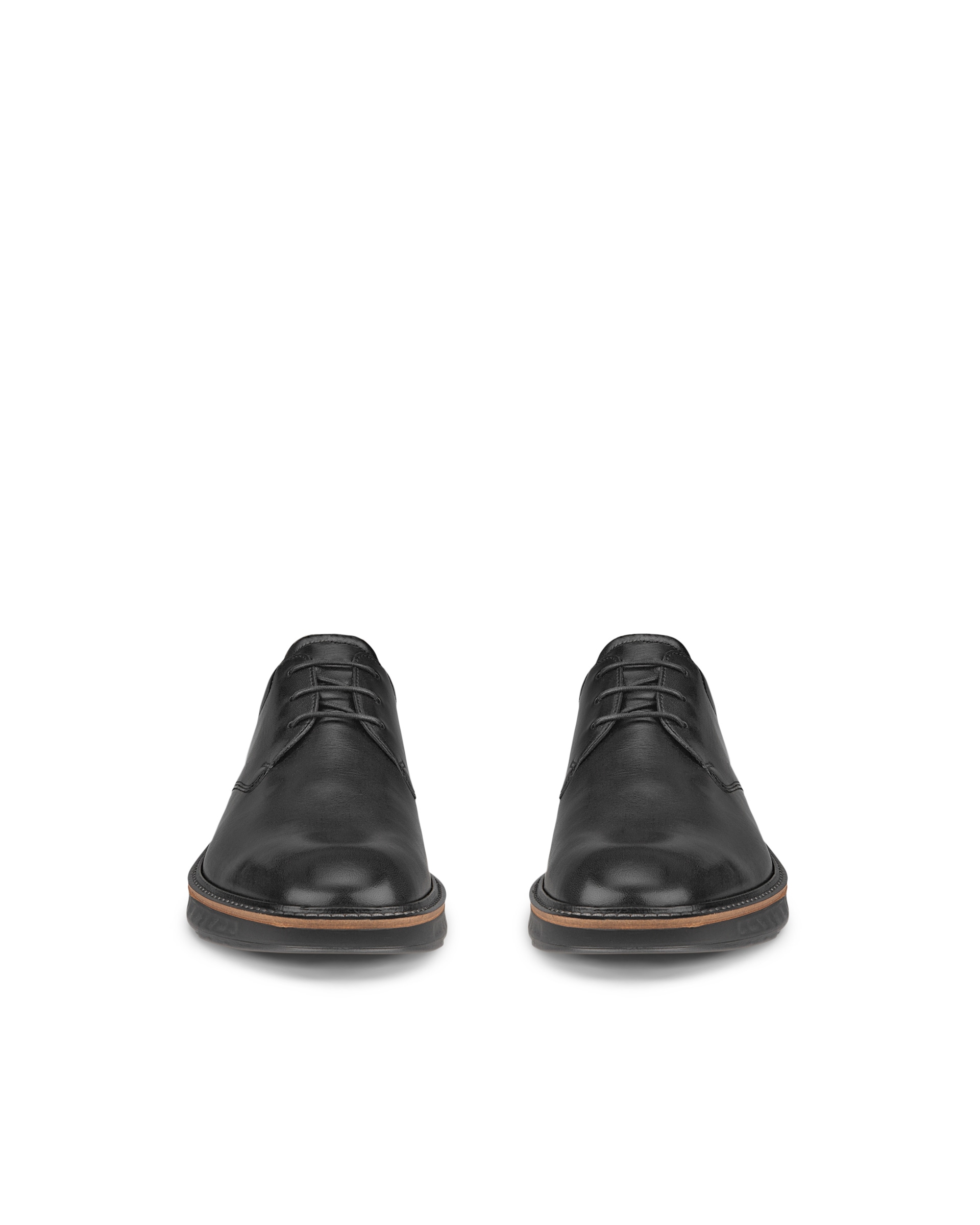 ECCO® ST.1 Hybrid derbies cuir pour homme - Noir - Front pair