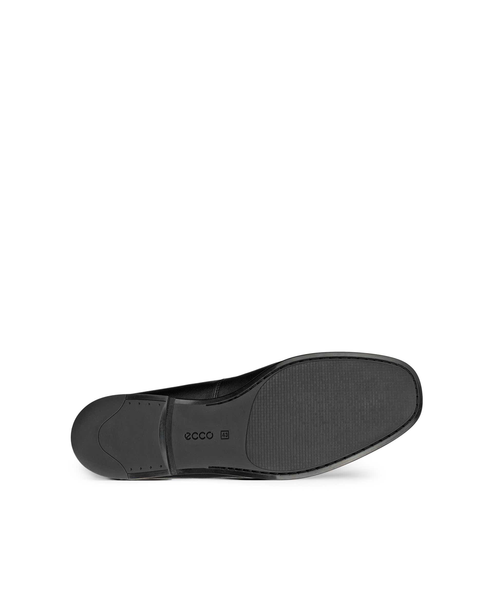 Men's ECCO® DRESS MOC Leather Loafer - Black - Sole