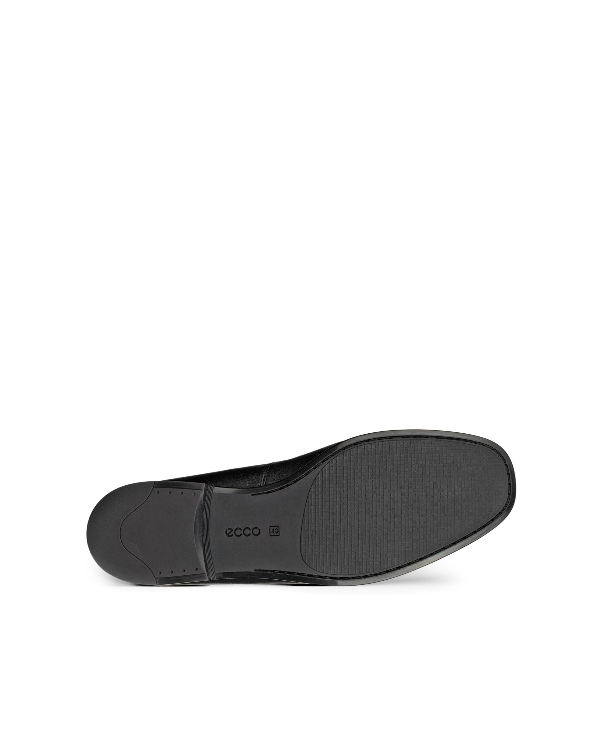 Men's ECCO® DRESS MOC Leather Loafer - Black - Outside