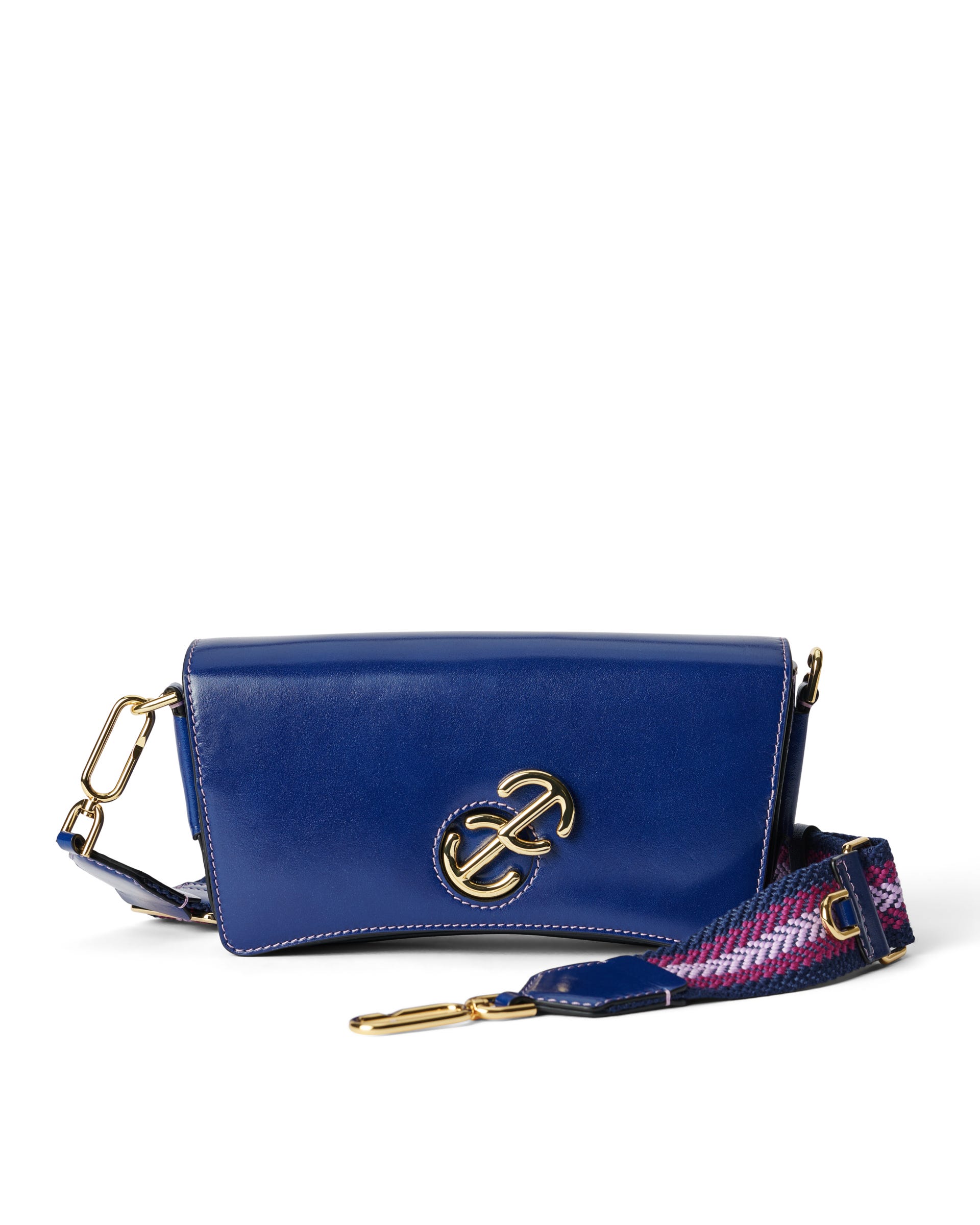 ECCO Pinch Lock Wave Virgo レザークロスボディバッグ - ブルー - Main