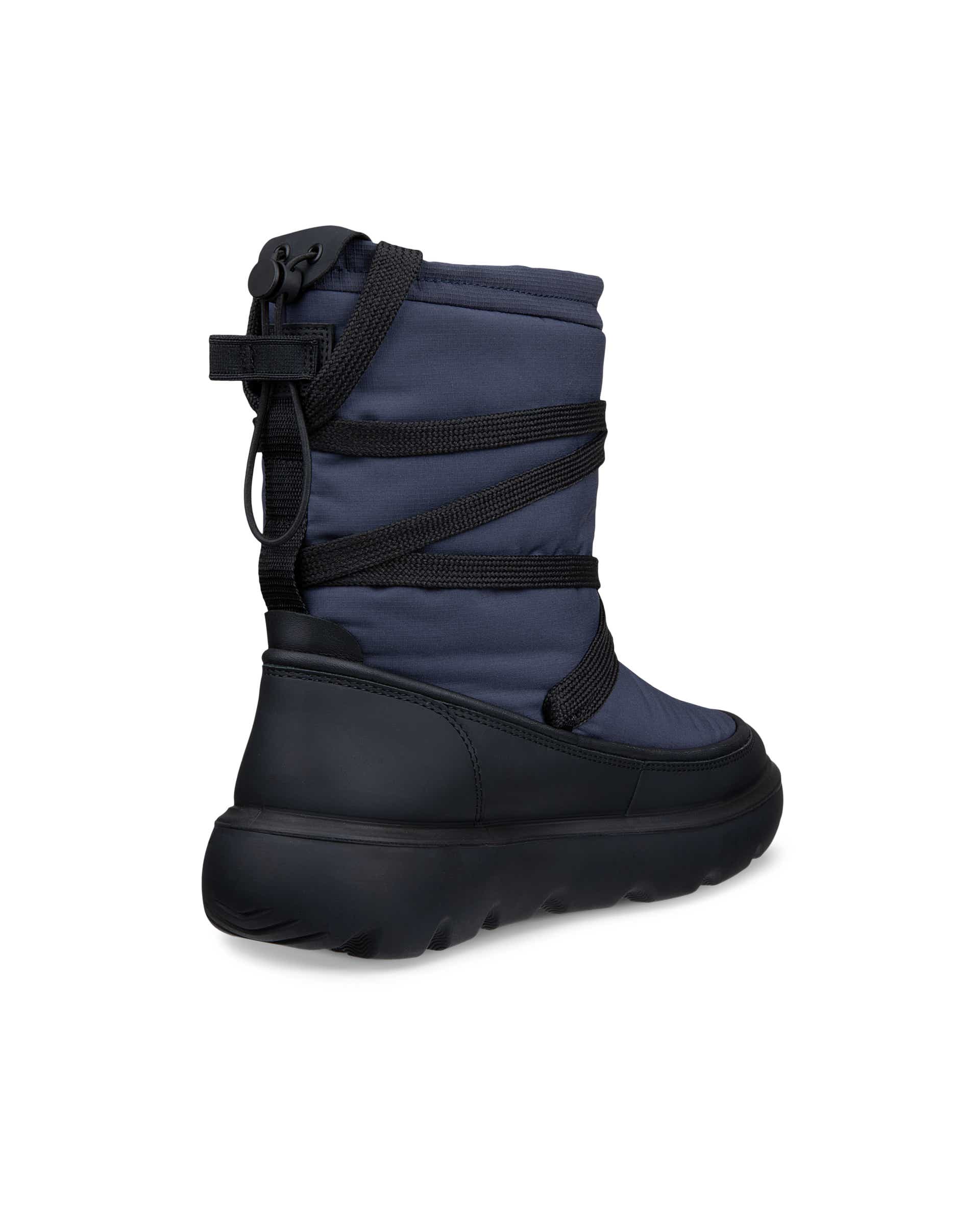 Women's ECCO® GLACIA Textile Gore-Tex Winter Boot - Blue - Back