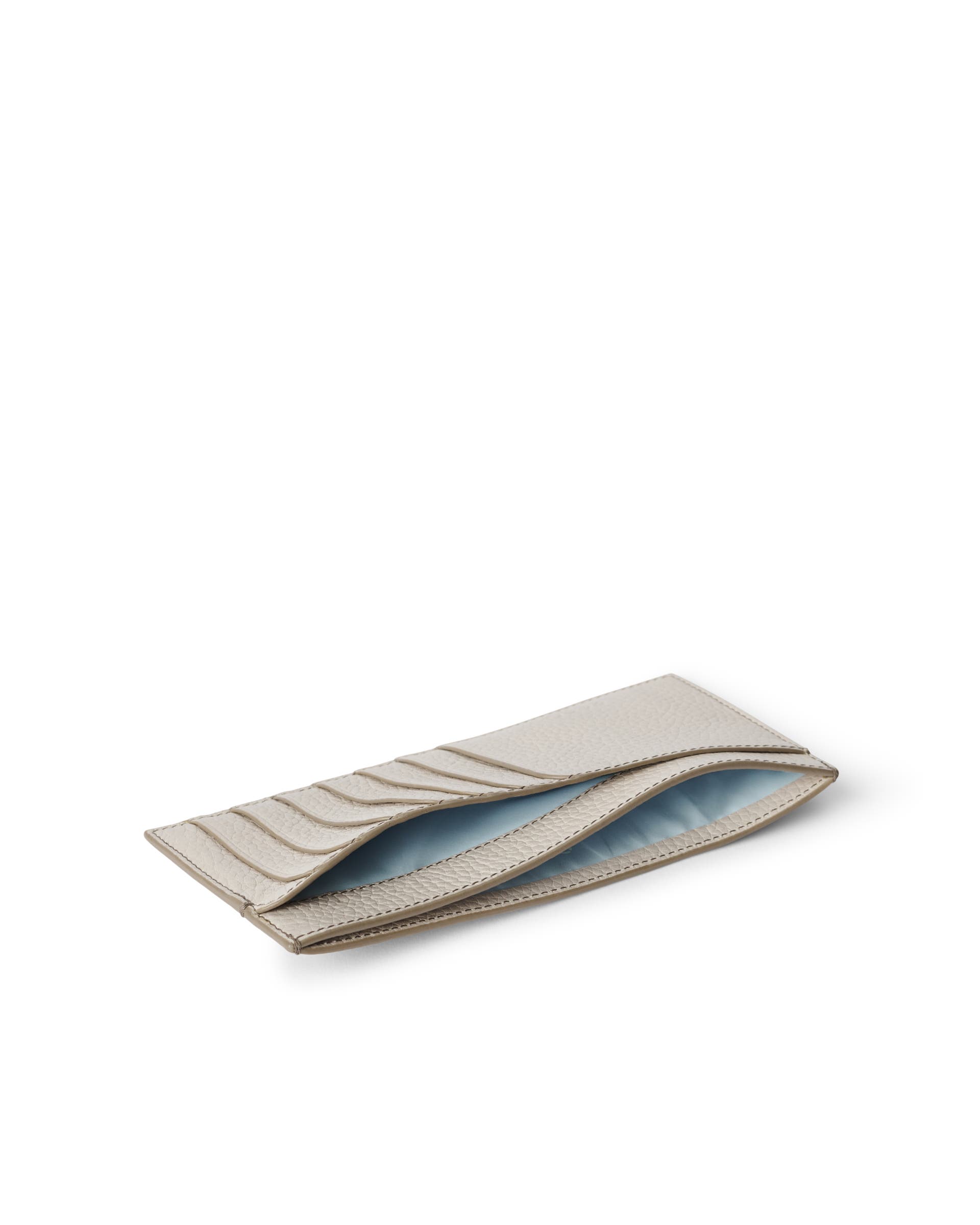 ECCO® Wallet Pebbled Small Leather Wallet - Beige - Inside