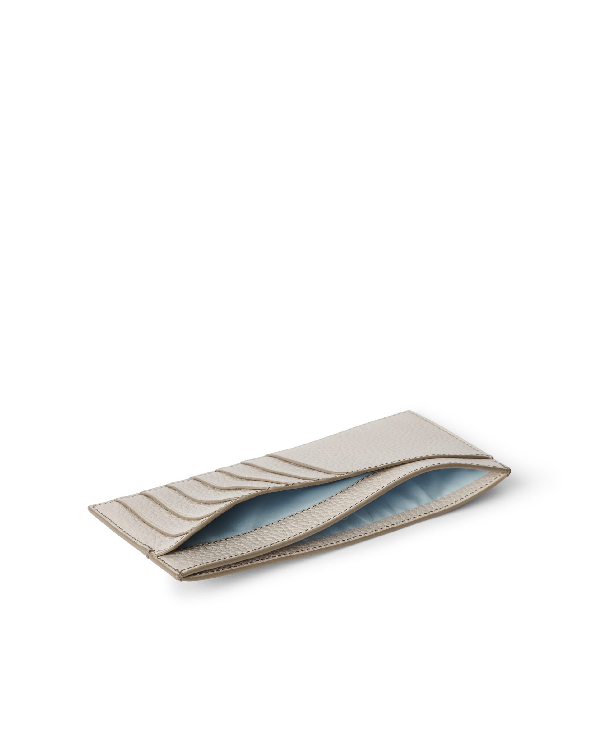 ECCO® Wallet Pebbled Small Leather Wallet - Beige - Inside