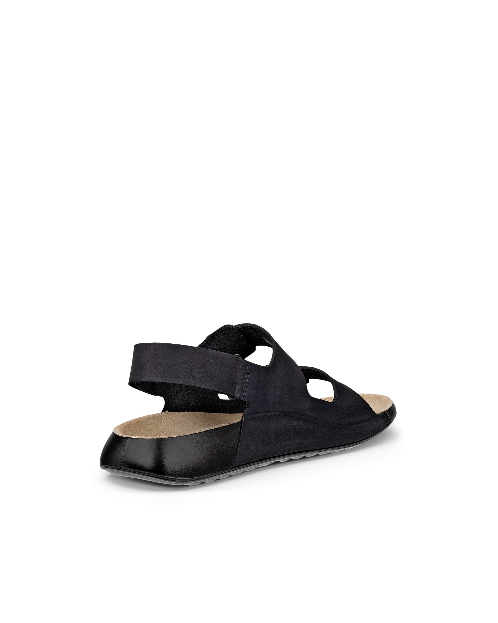 Dámské nubukové páskové sandály ECCO® Cozmo - Černá - Back