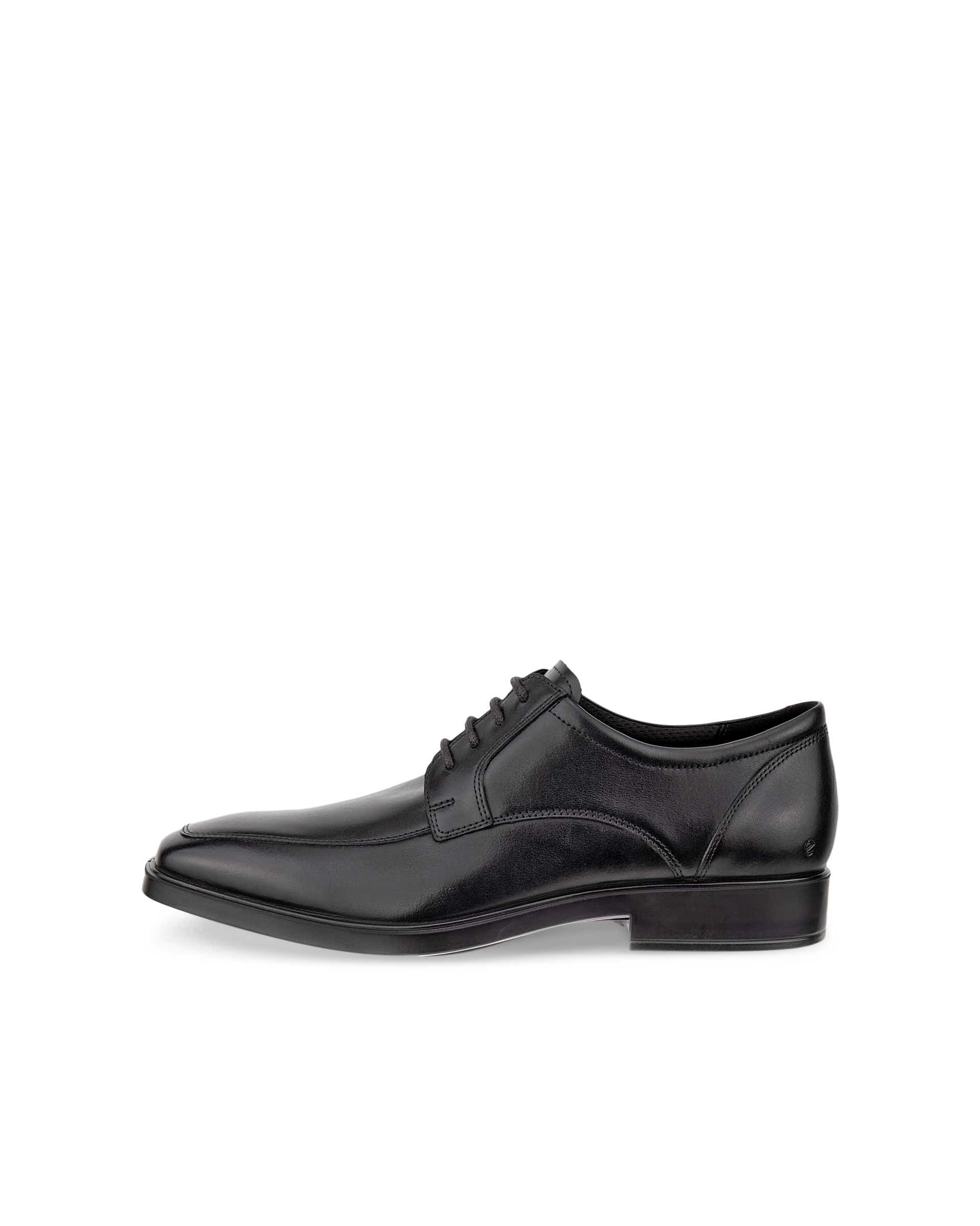Men's ECCO® Metropole Milan Leather Derby Shoe - Black - Outside