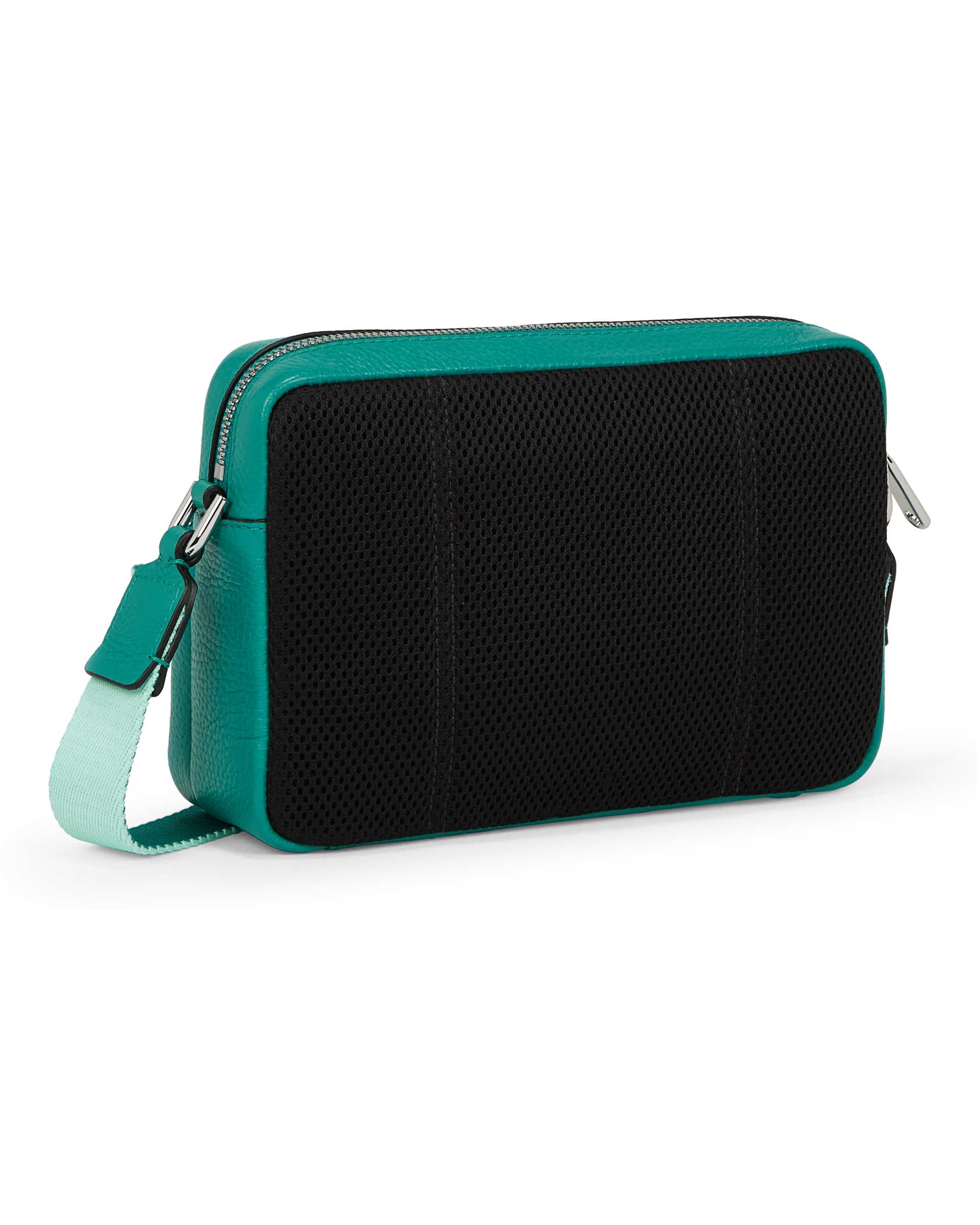 ECCO Camera Bag Pebbled レザーカメラバッグ - グリーン - Back