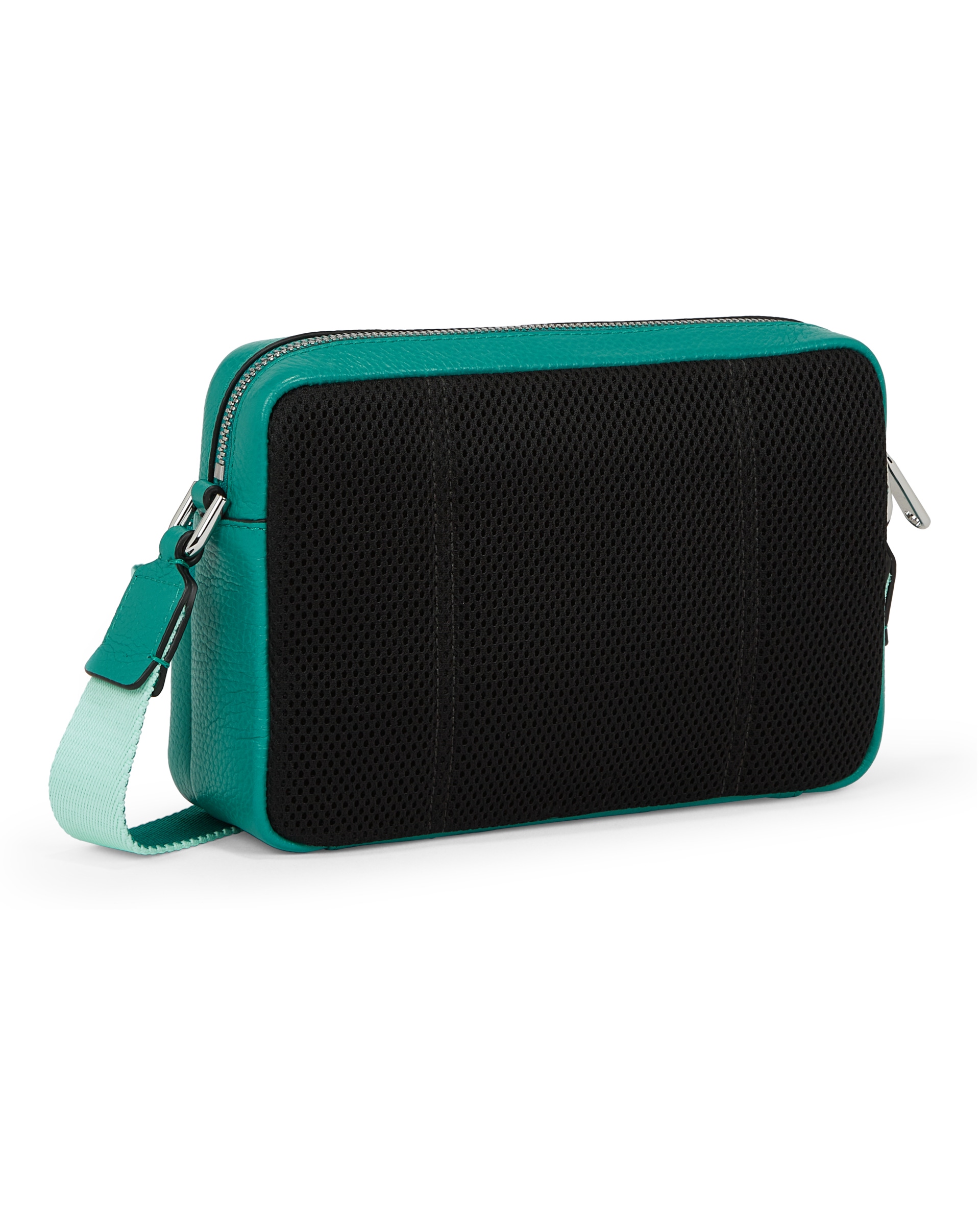 ECCO Camera Bag Pebbled レザーカメラバッグ - グリーン - Back