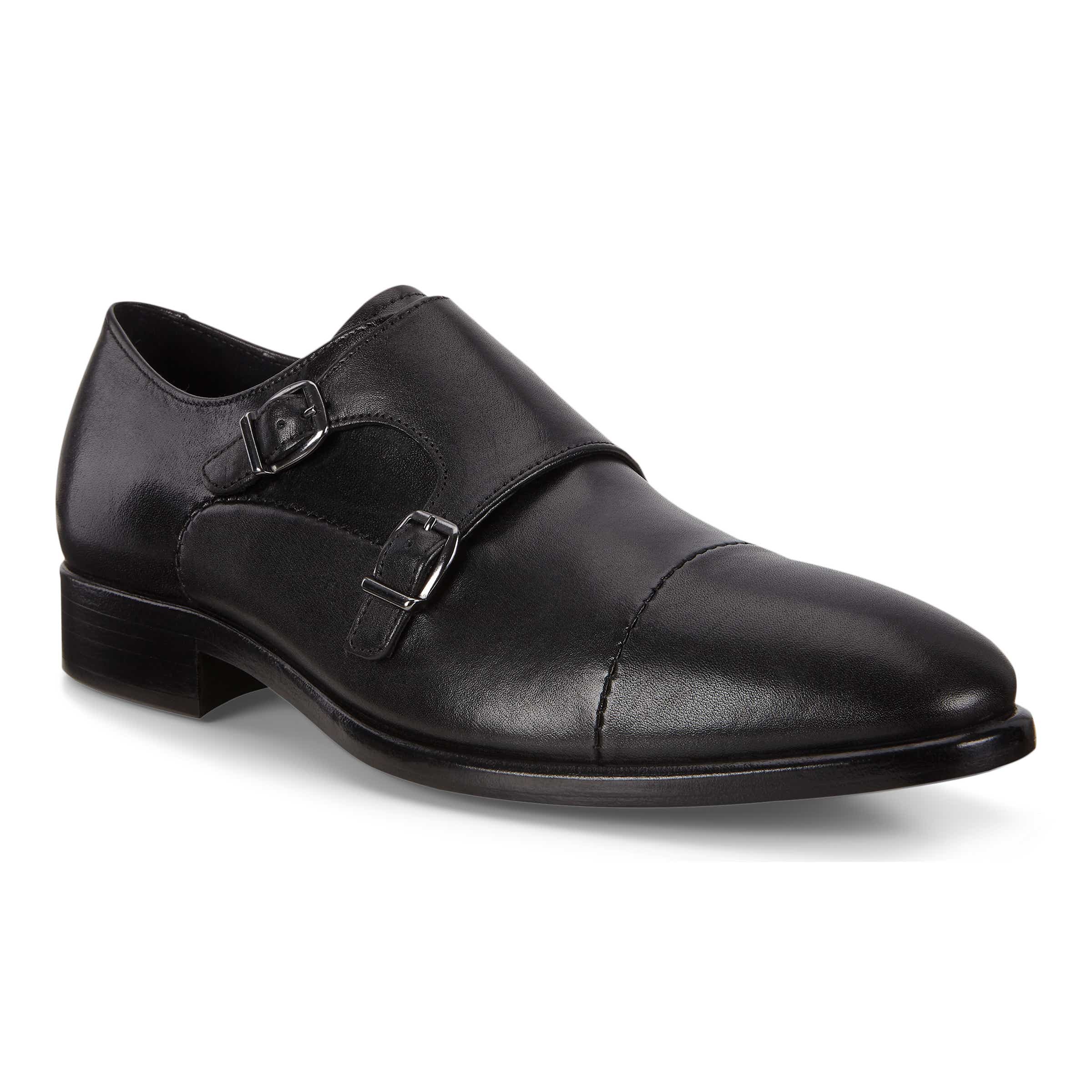 Men's ECCO® Vitrus Mondial Leather Derby Shoe - Black - Main