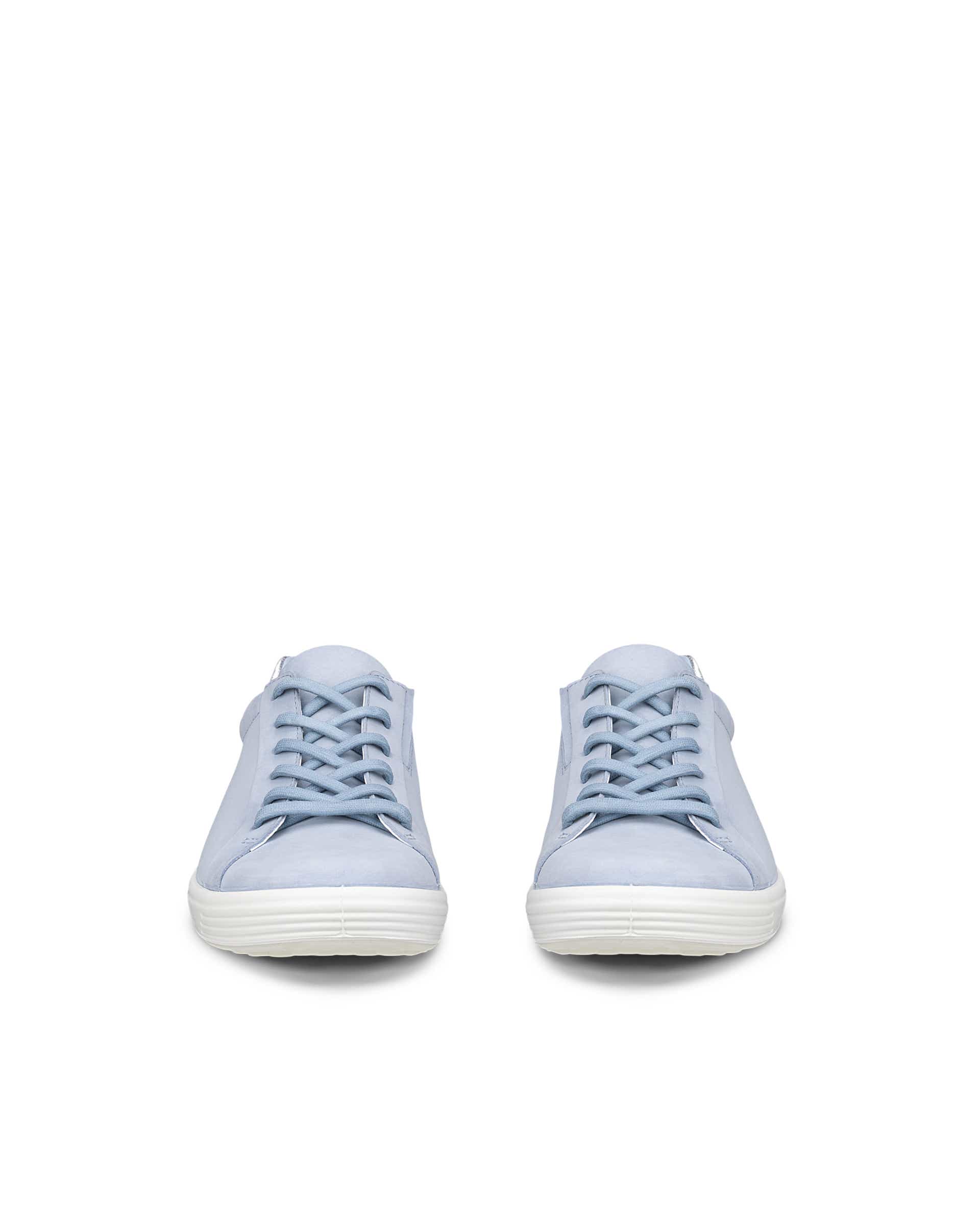 Dámska nubuková šnurovacia obuv ECCO® SOFT 7 - Modrá - Front pair