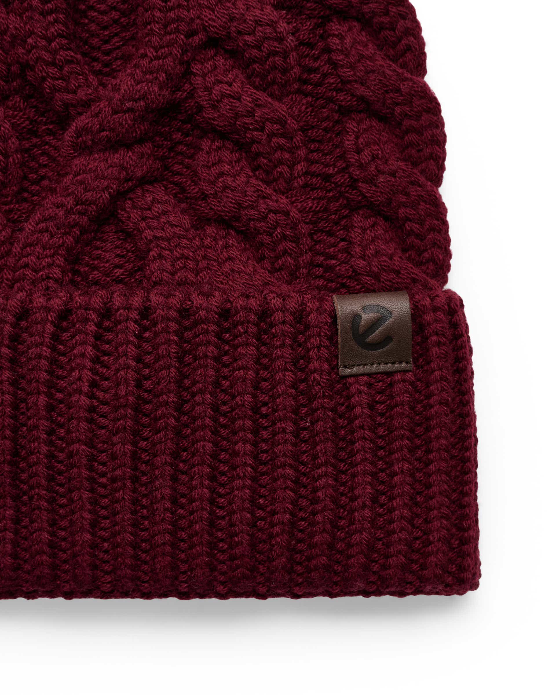 ECCO® Beanie Mössa dam - Röd - Detail-1