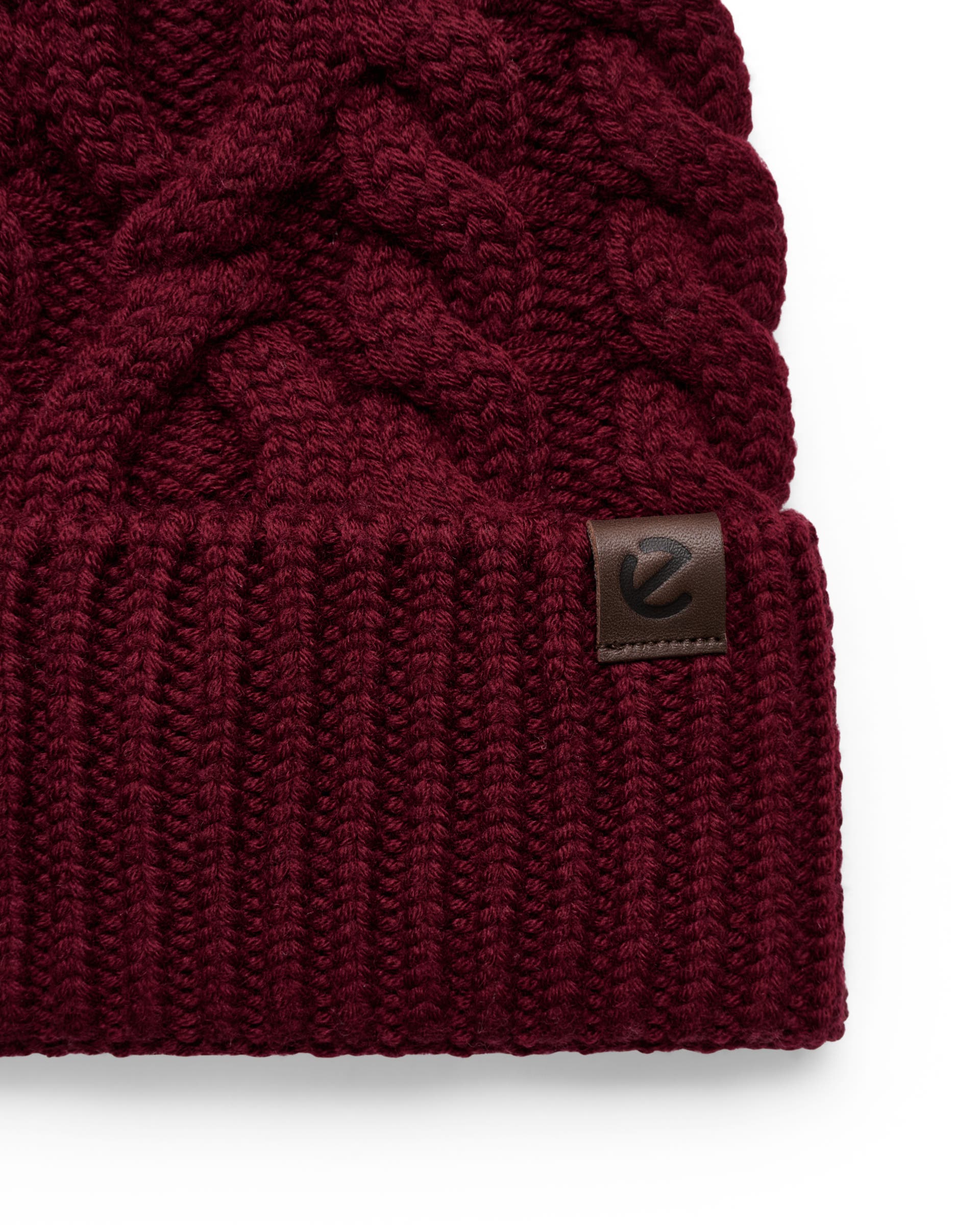 ECCO® Beanie Mössa dam - Röd - Detail-1