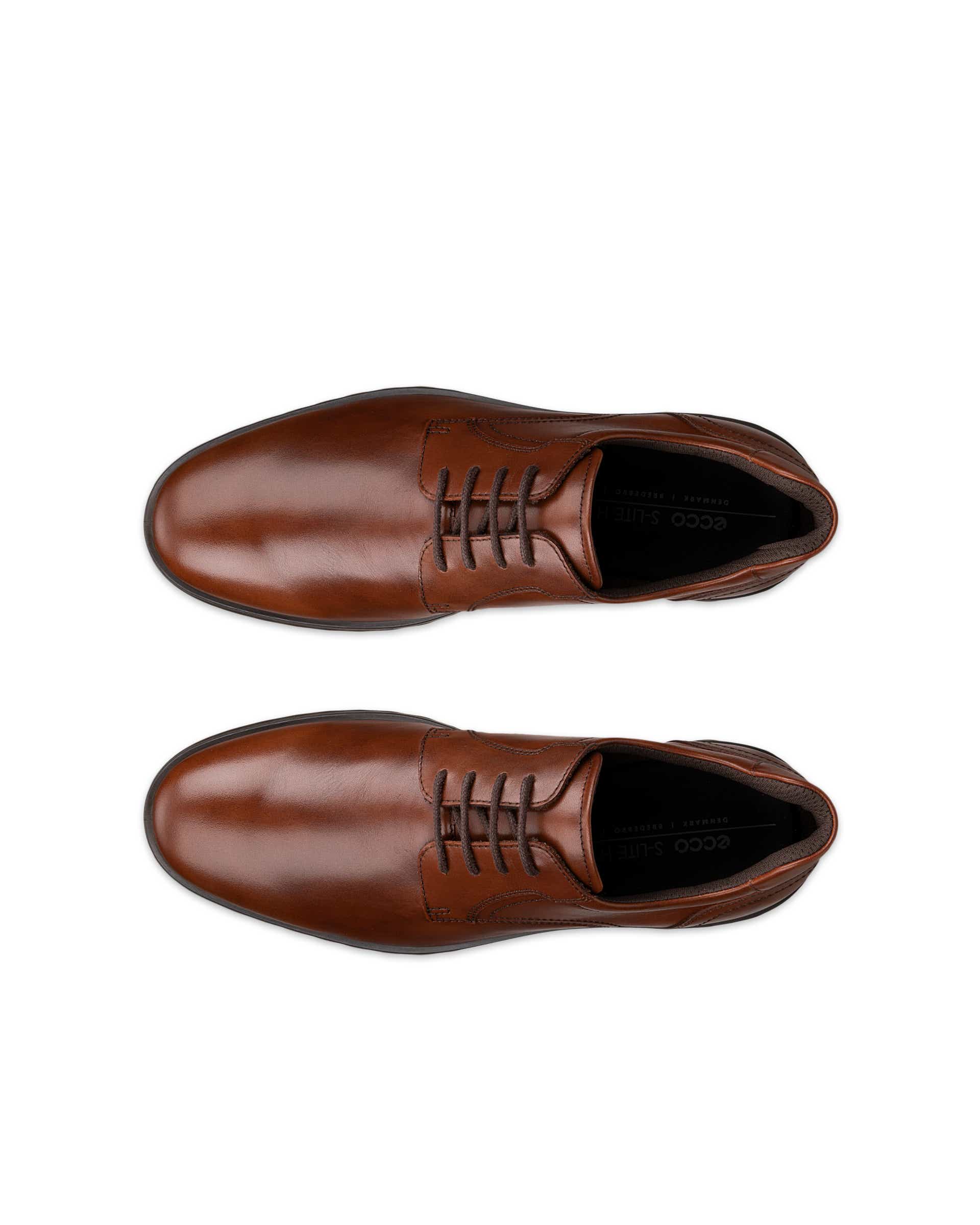ECCO® S LITE HYBRID herre derby sko skinn - Brun - Top left pair