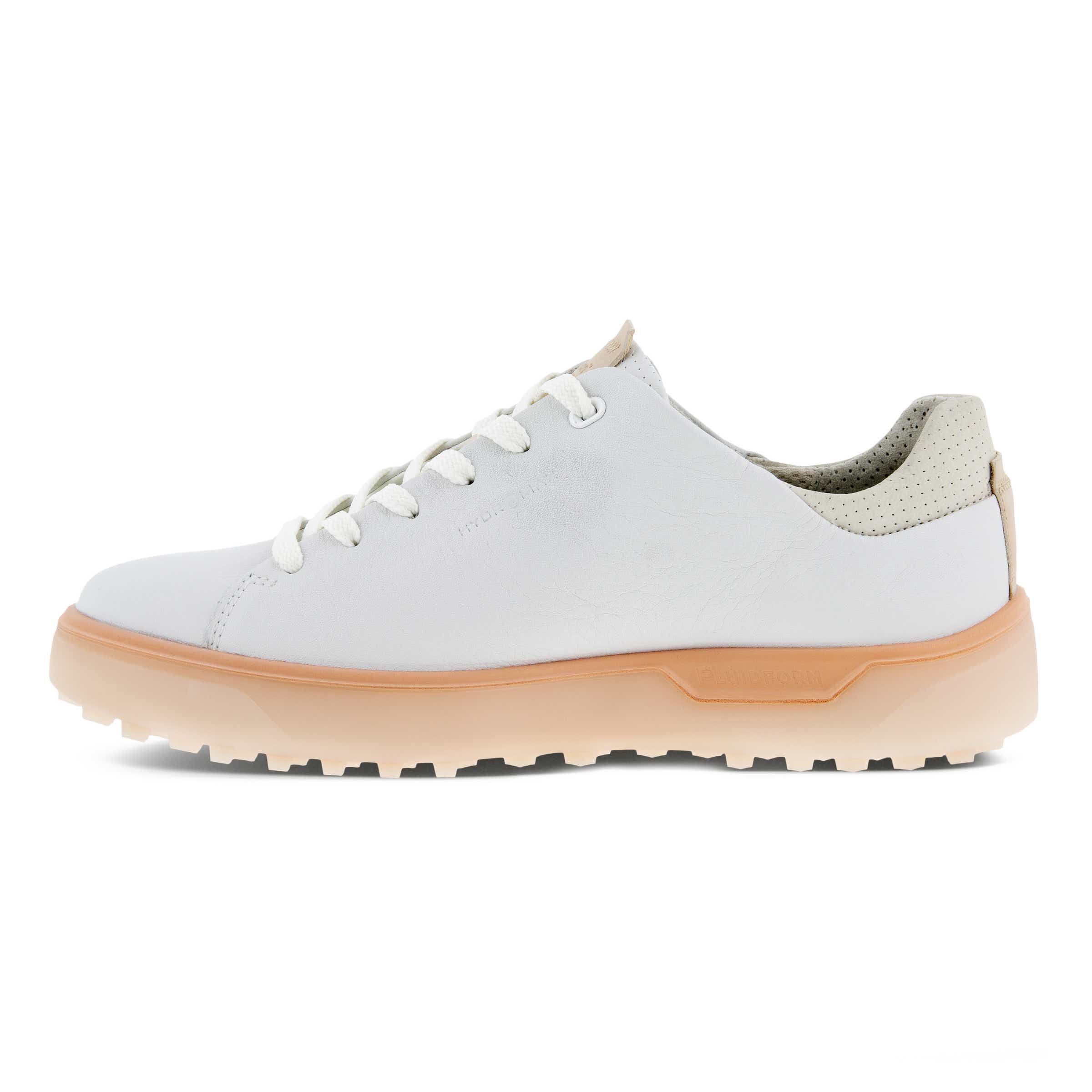 ECCO Golf Tray ウィメンズ レザーウォータープルーフゴルフシューズ - ホワイト - Inside