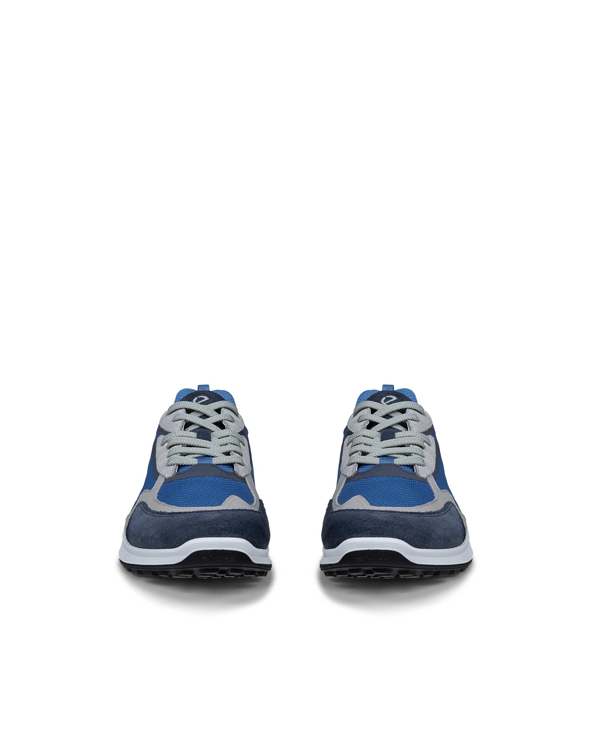 Men's ECCO® BIOM ENERGI Leather & Textile Sneaker - Blue - Front pair