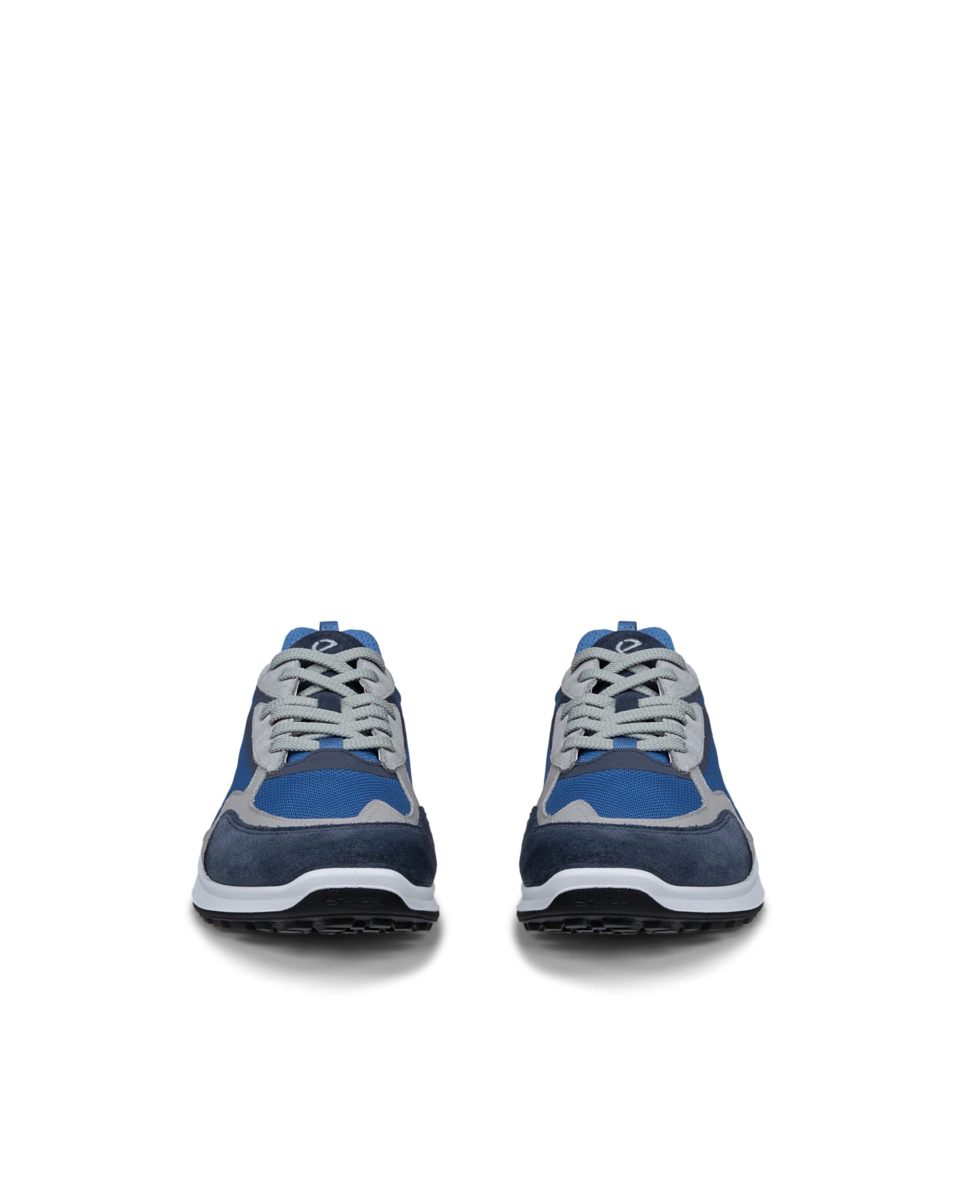 Men's ECCO® BIOM ENERGI Leather & Textile Sneaker - Blue - Outside
