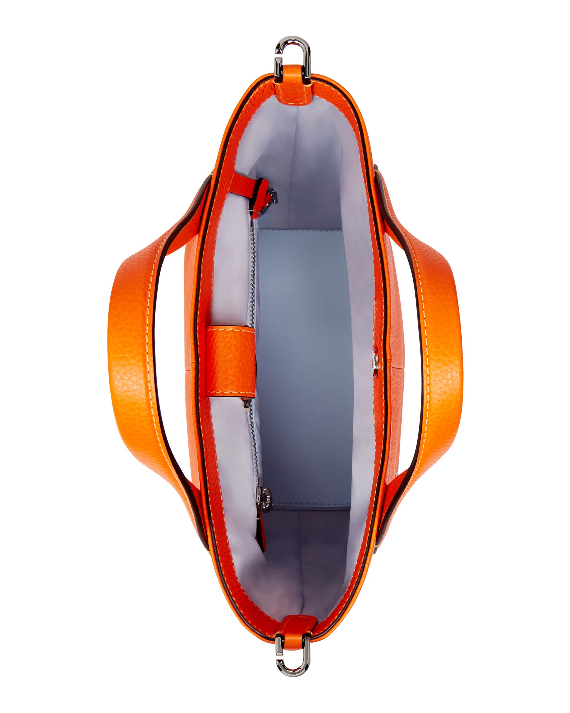 ECCO Tote Pebbled レザートートバッグ | オレンジ