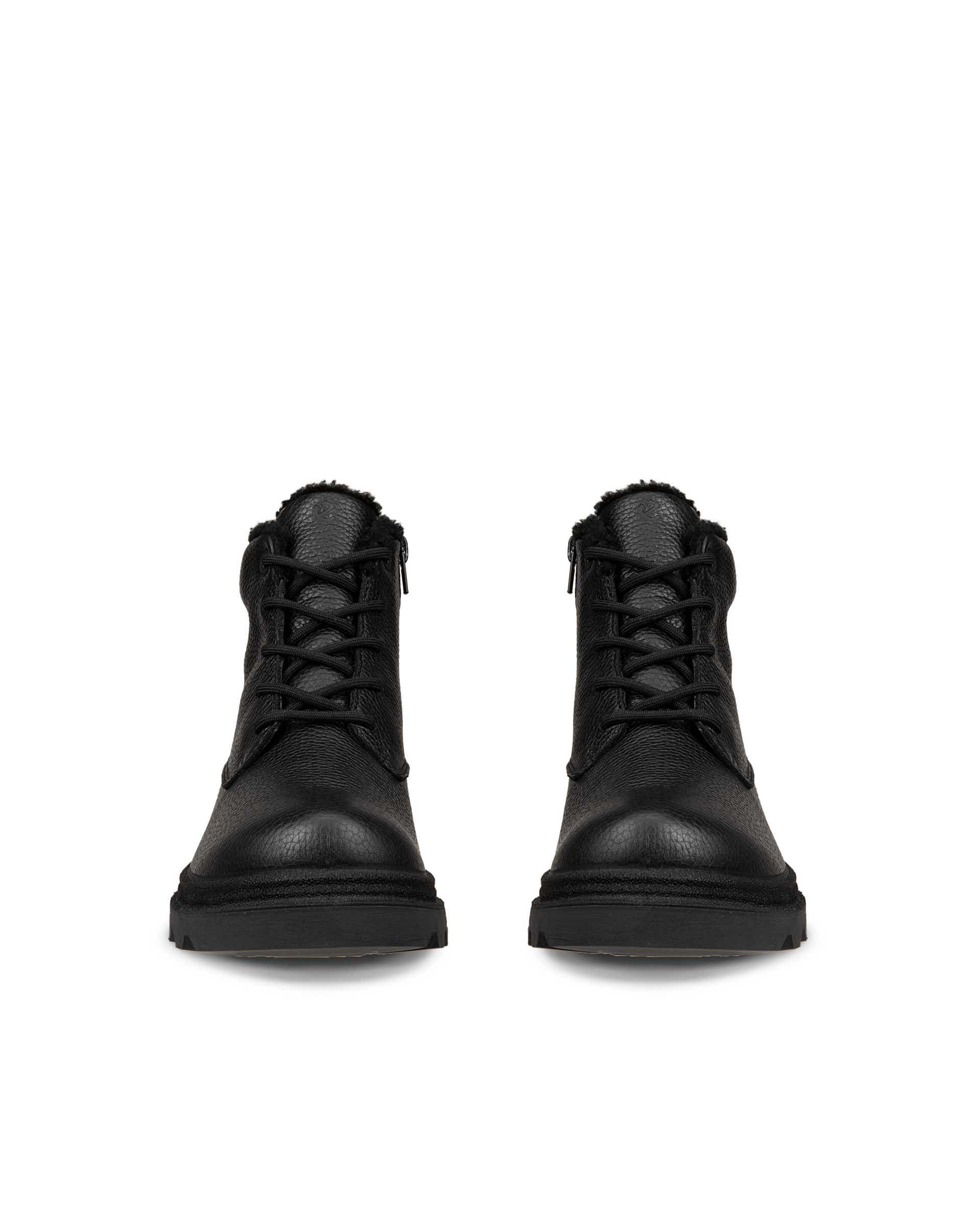Botas impermeáveis couro mulher ECCO® GRAINER - Preto - Front pair