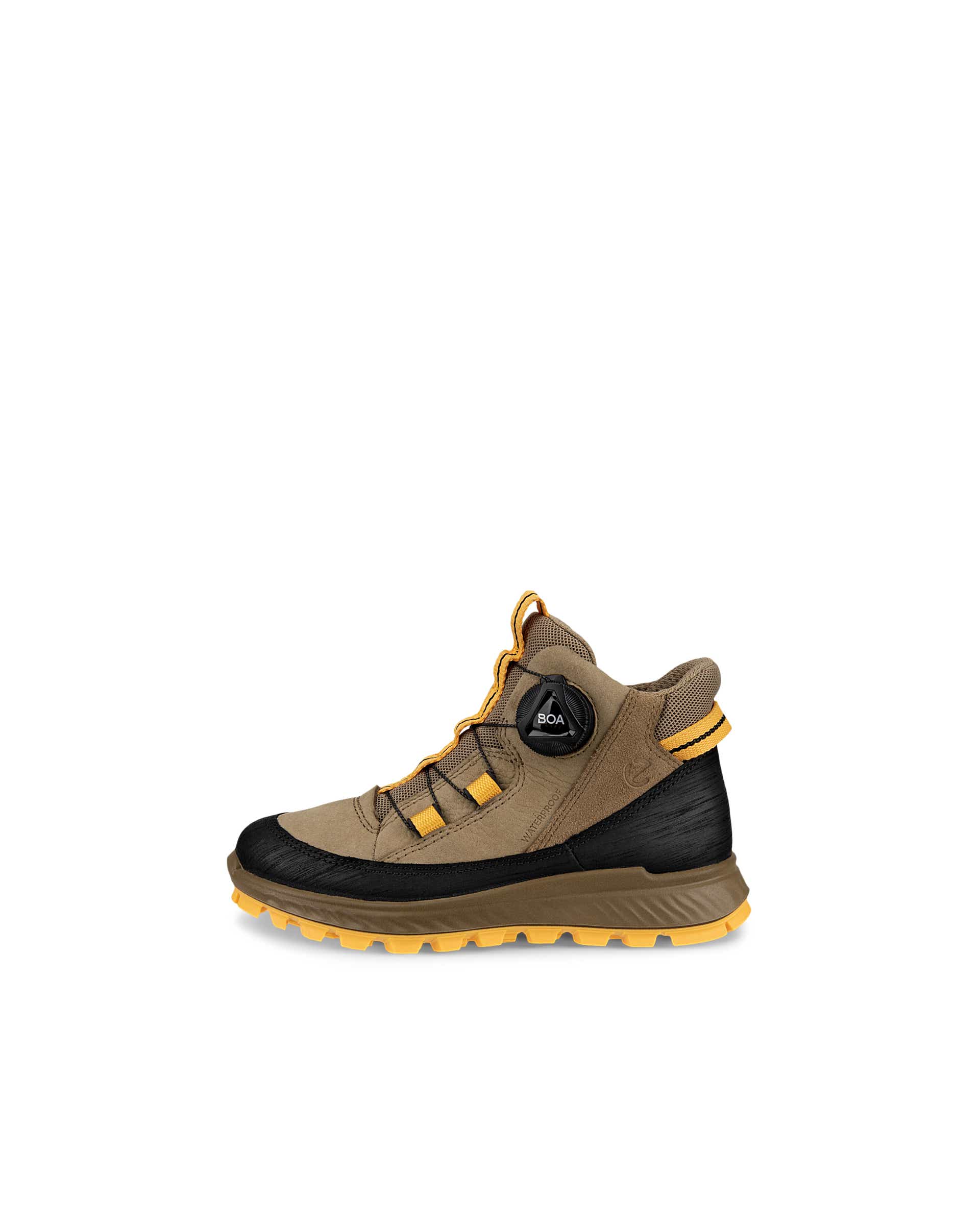 ECCO® Exostrike Kids Vattentät halvhög känga i nubuck för utomhusbruk barn - Brun - Outside
