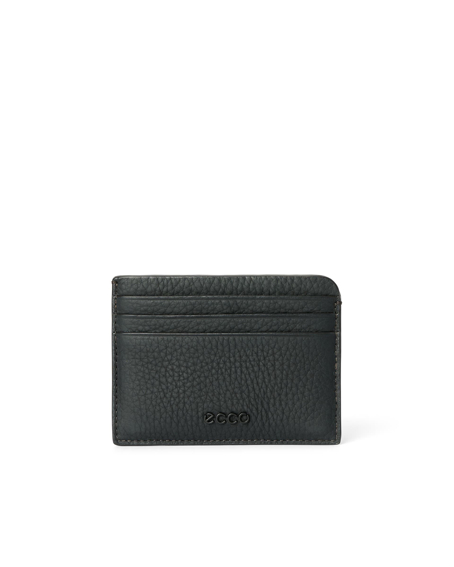 ECCO® Formal Leather Card Case - Black - Main