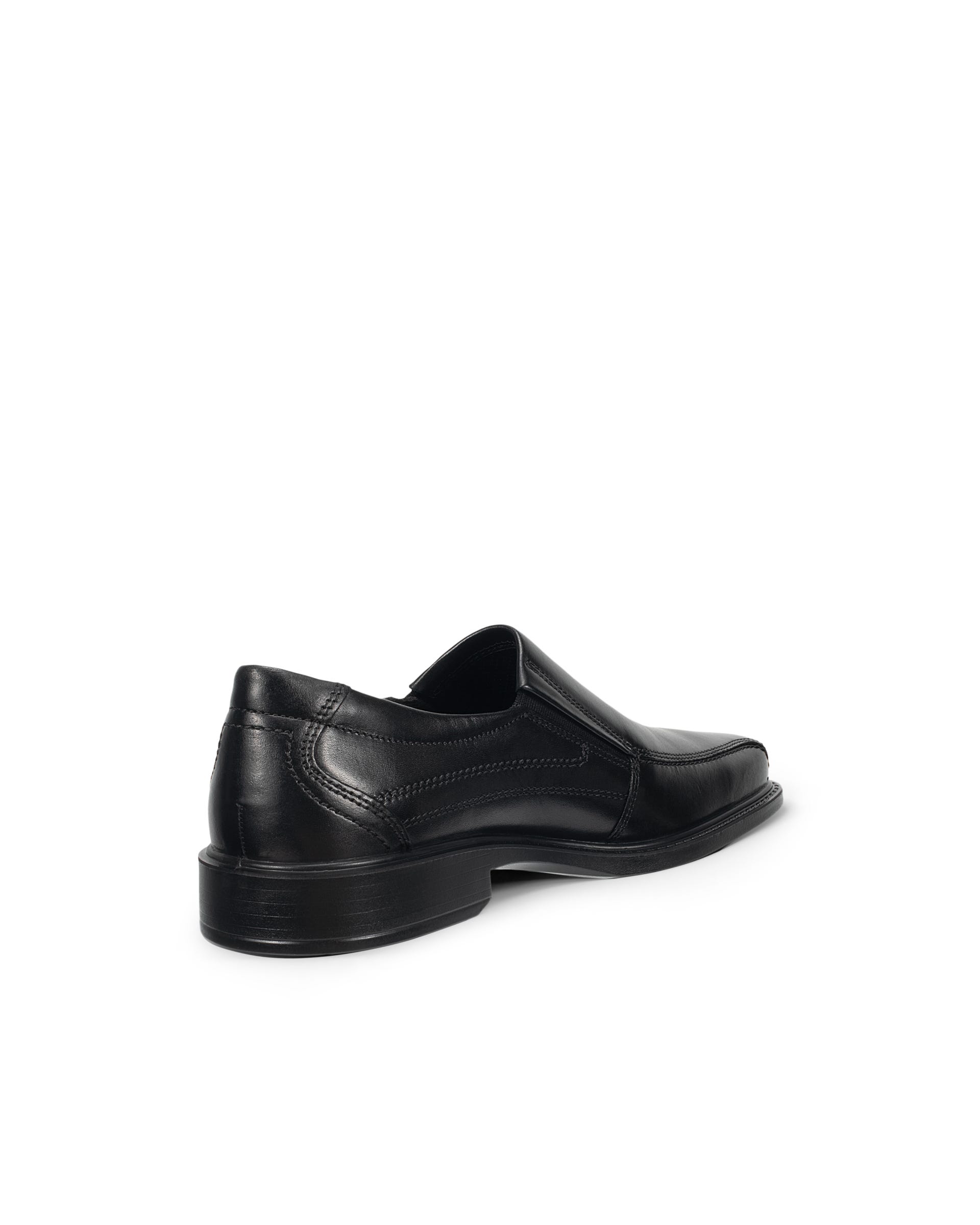 Men's ECCO® New Jersey Leather Slip-On - Black - Outside