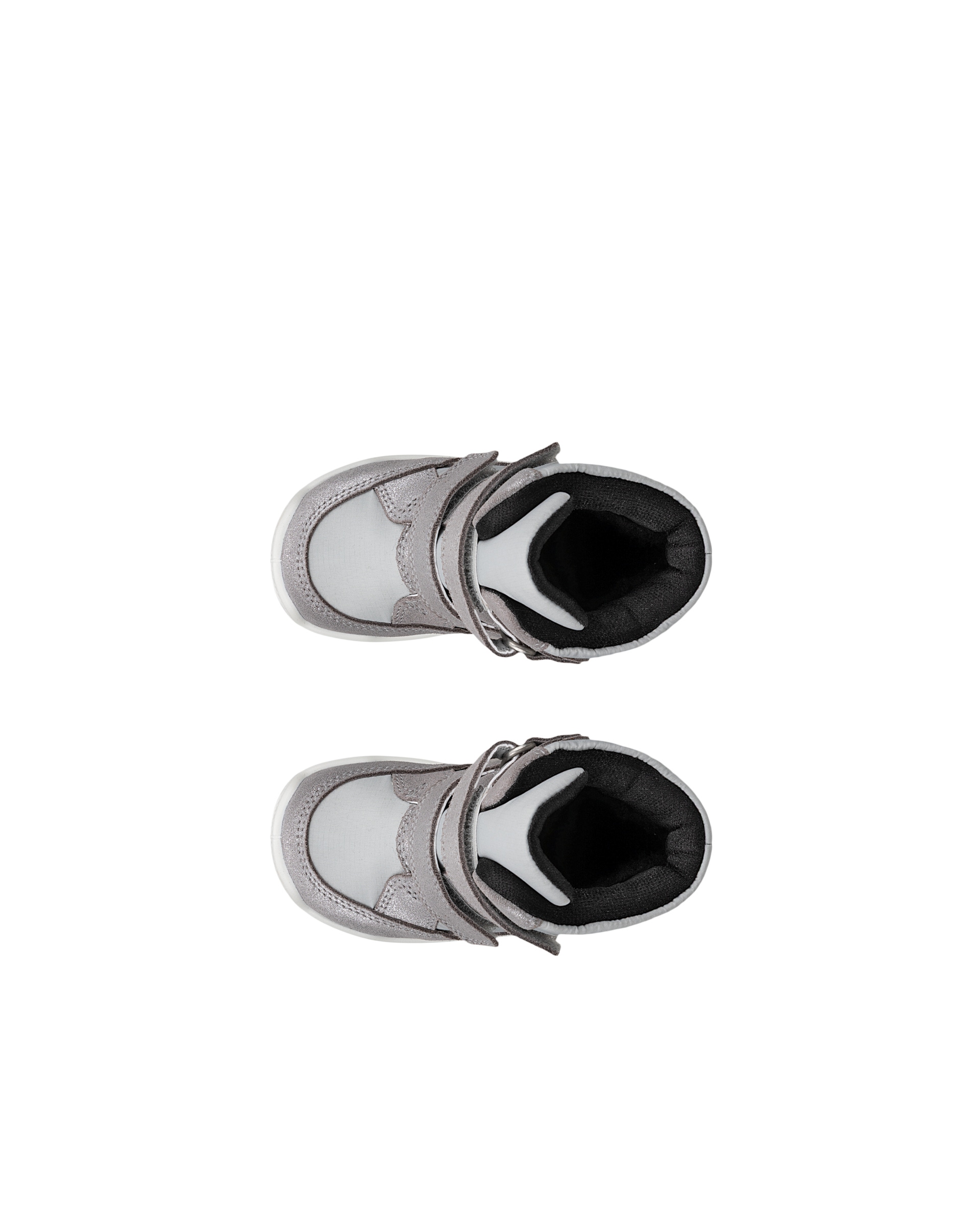 ECCO® URBAN MINI gyerek Gore-Tex közepesen magasszárú velúr csizma - Metálszínek - Top left pair