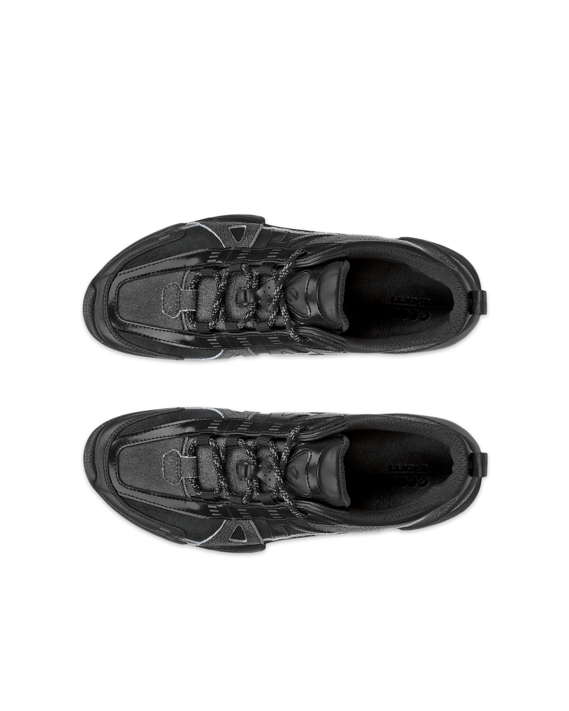 ECCO® BIOM C-Trail baskets de plein air en daim pour femme - Noir - Top left pair