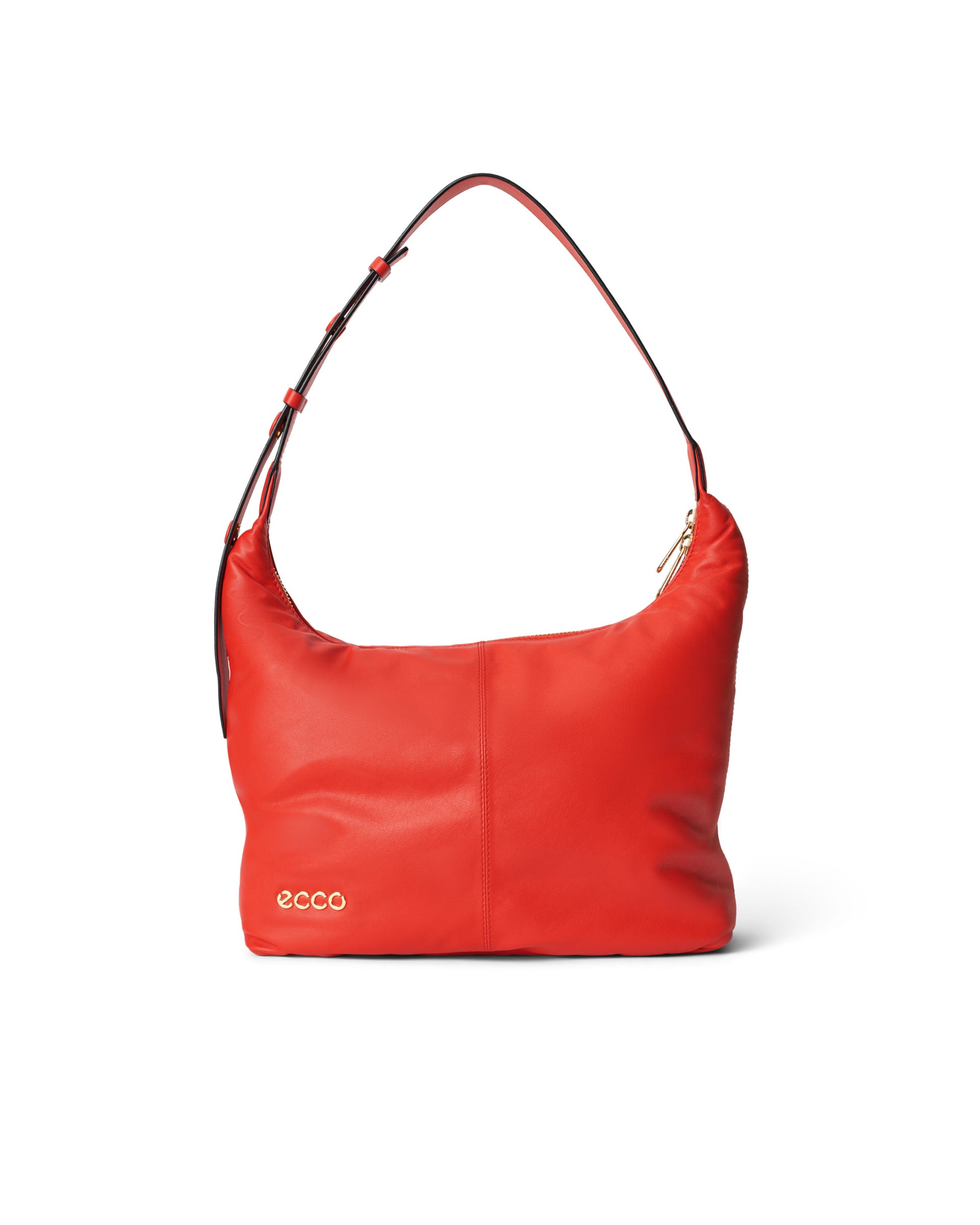 ECCO® Hobo Soft Leather Hobo Bag - Red - Main