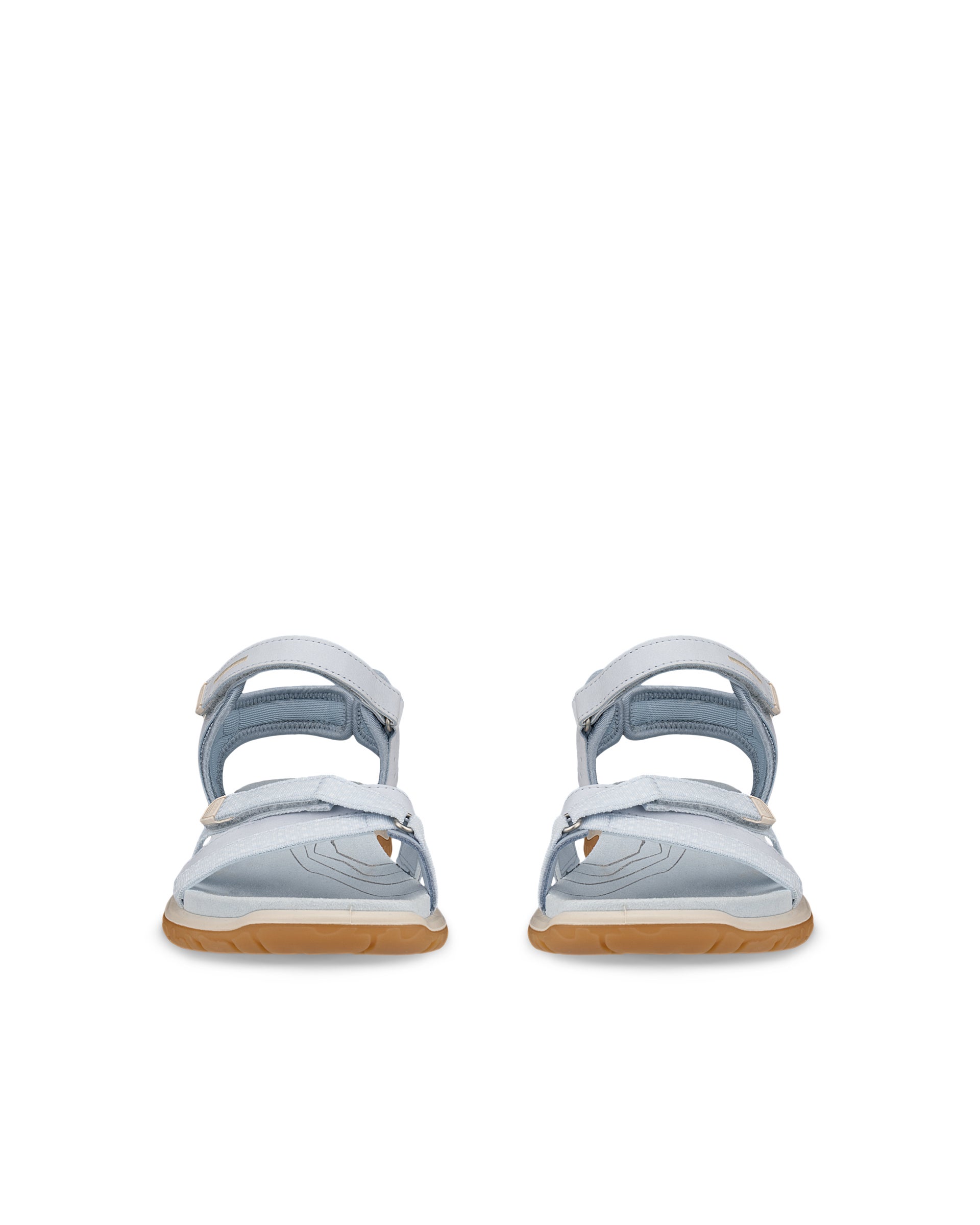 Women's ECCO® Offroad Roam Nubuck Outdoor Sandal - Blue - Front pair