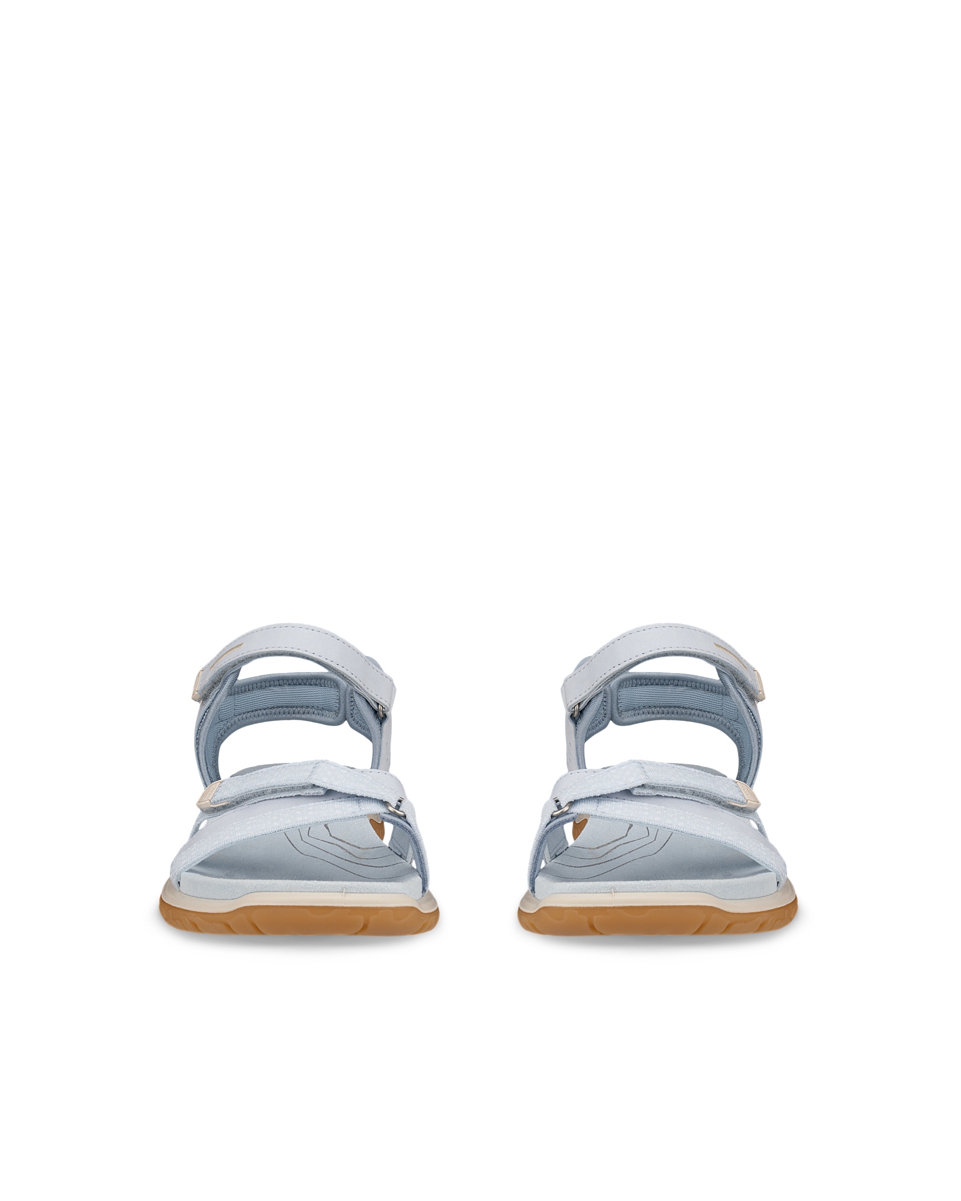 Sandálias duas tiras nobuck mulher ECCO® Offroad Roam - Azul - Front pair