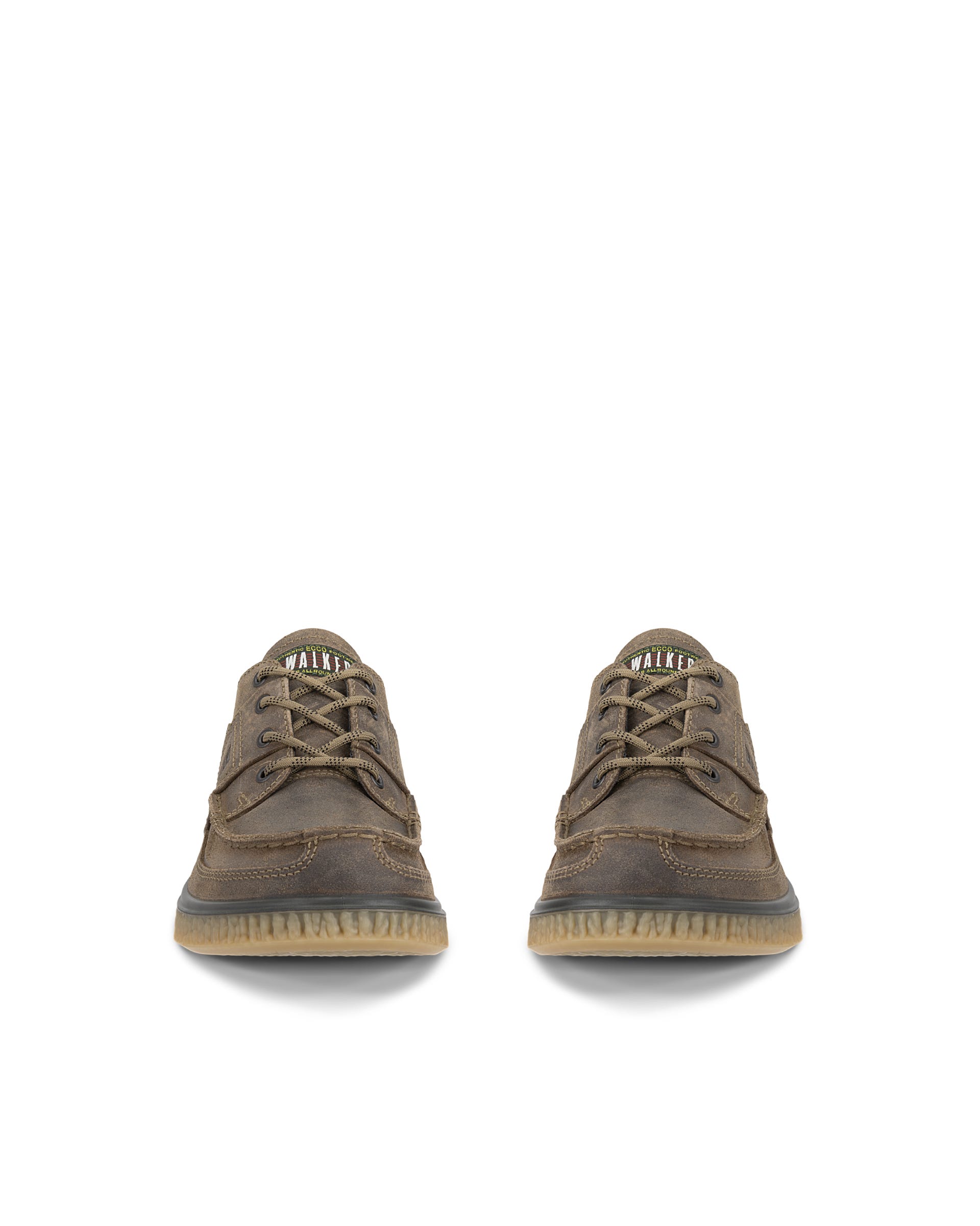 ECCO® WALKER 3.0 sko i ruskind med mokkasintå til herrer - Brun - Front pair