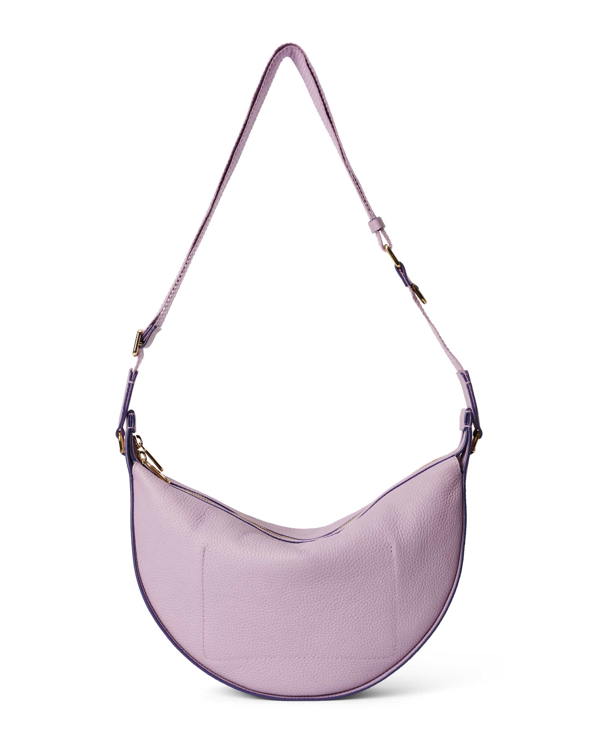ECCO Fortune Soft Pebbled レザーショルダーバッグ - パープル - Back