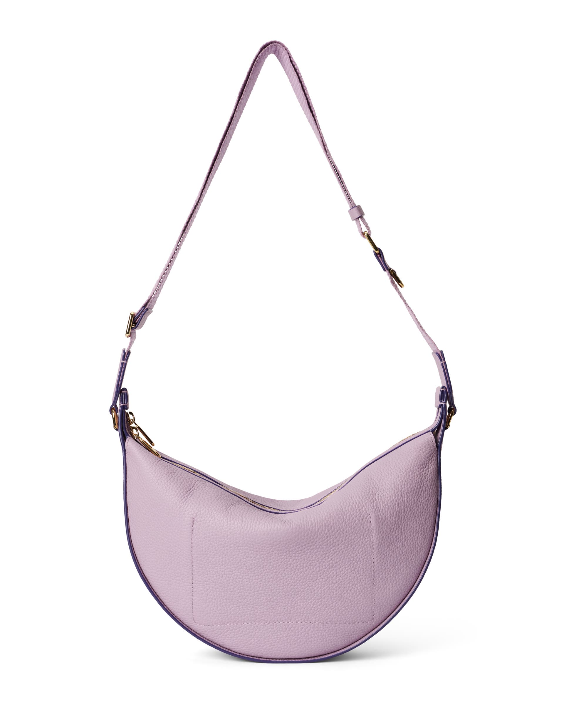 ECCO Fortune Soft Pebbled レザーショルダーバッグ - パープル - Back