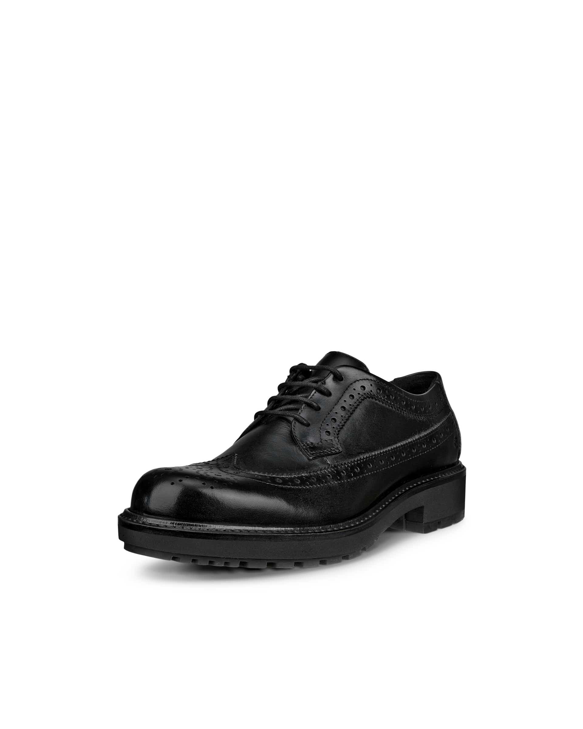 Women's ECCO® Metropole Oslo Leather Derby Shoe - Black - Main