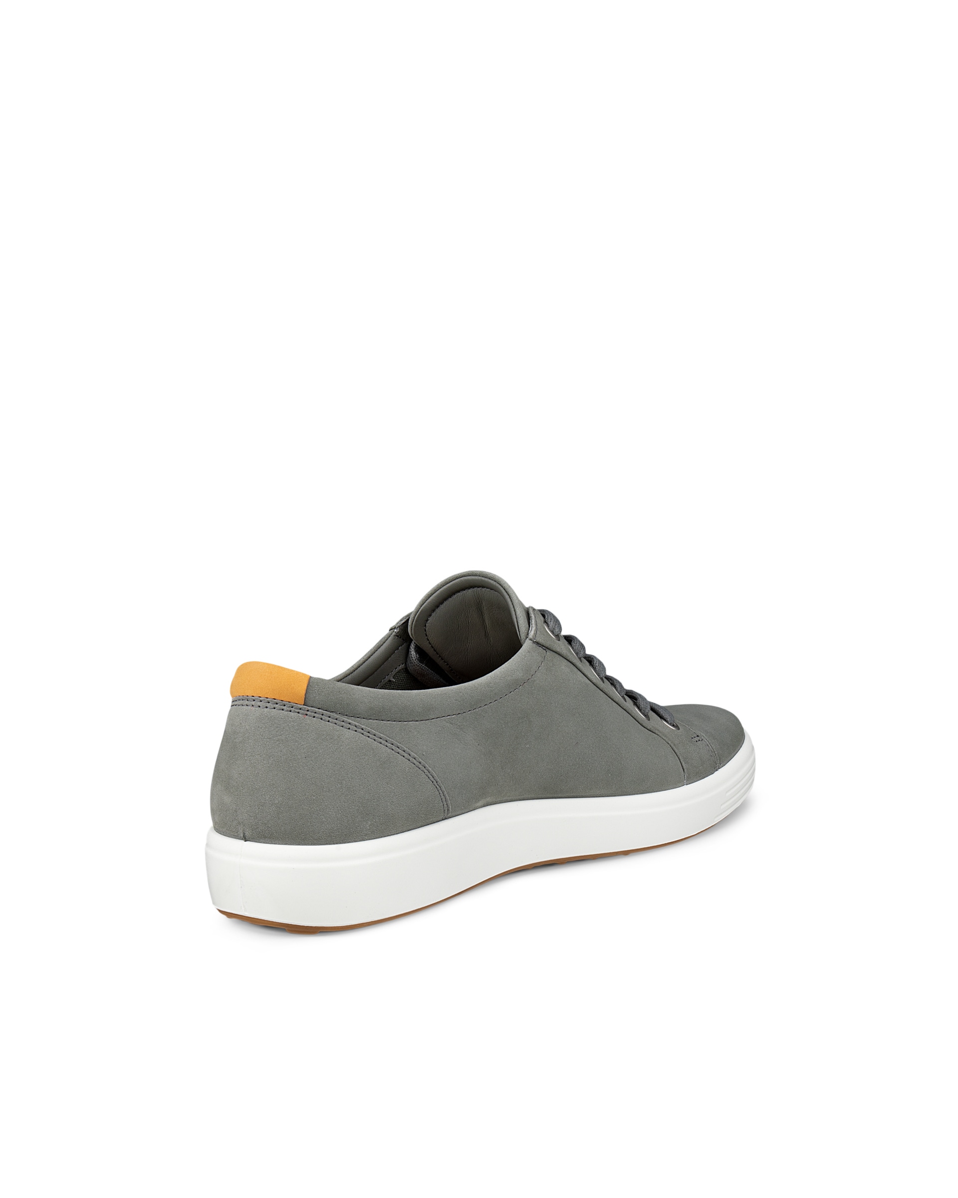 ECCO® SOFT 7 baskets en nubuck pour homme - Gris - Back