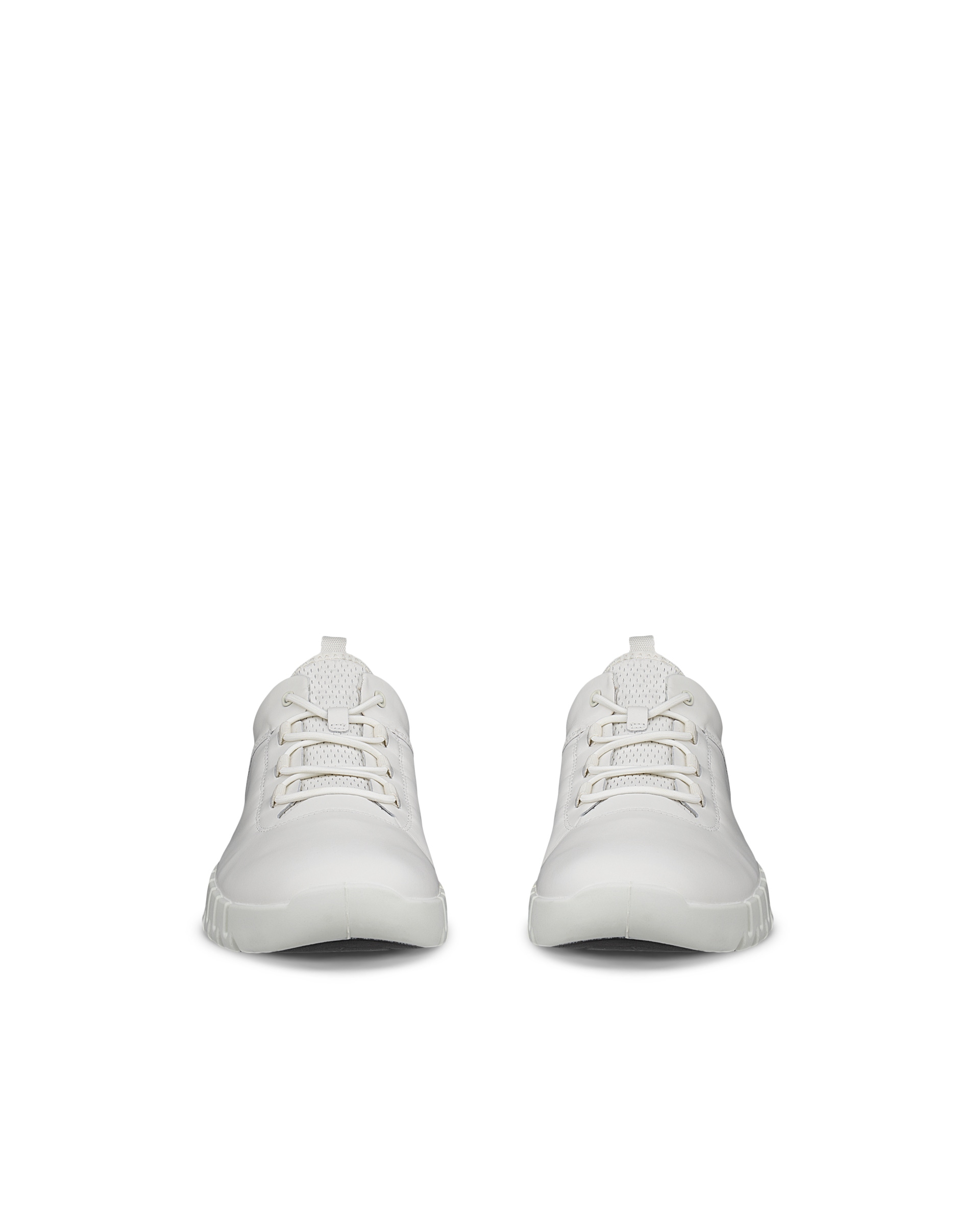 ECCO® Gruuv baskets en cuir pour homme - Blanc - Front pair