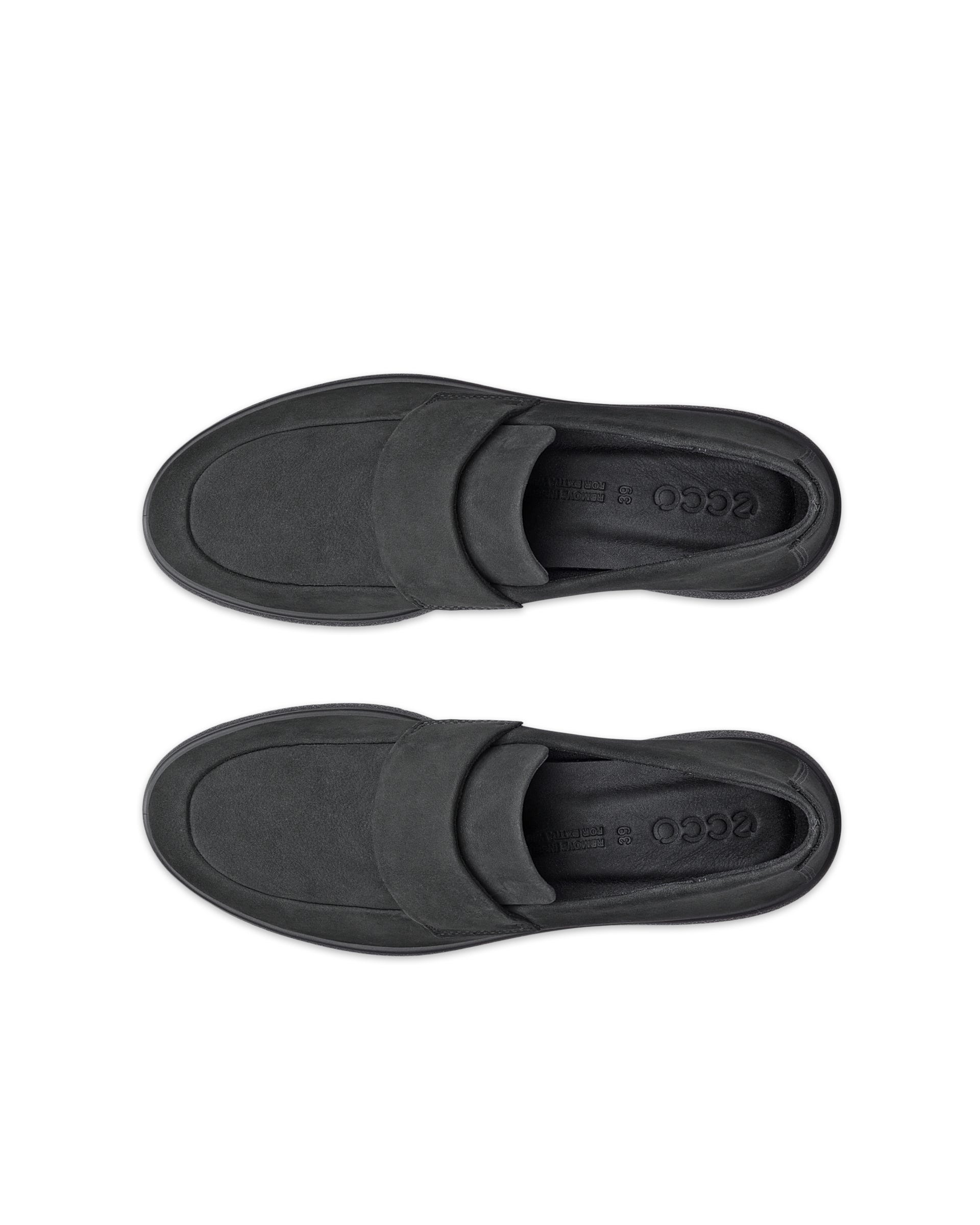 ECCO® BELLA 2 dames nubuck loafer - Zwart - Top left pair