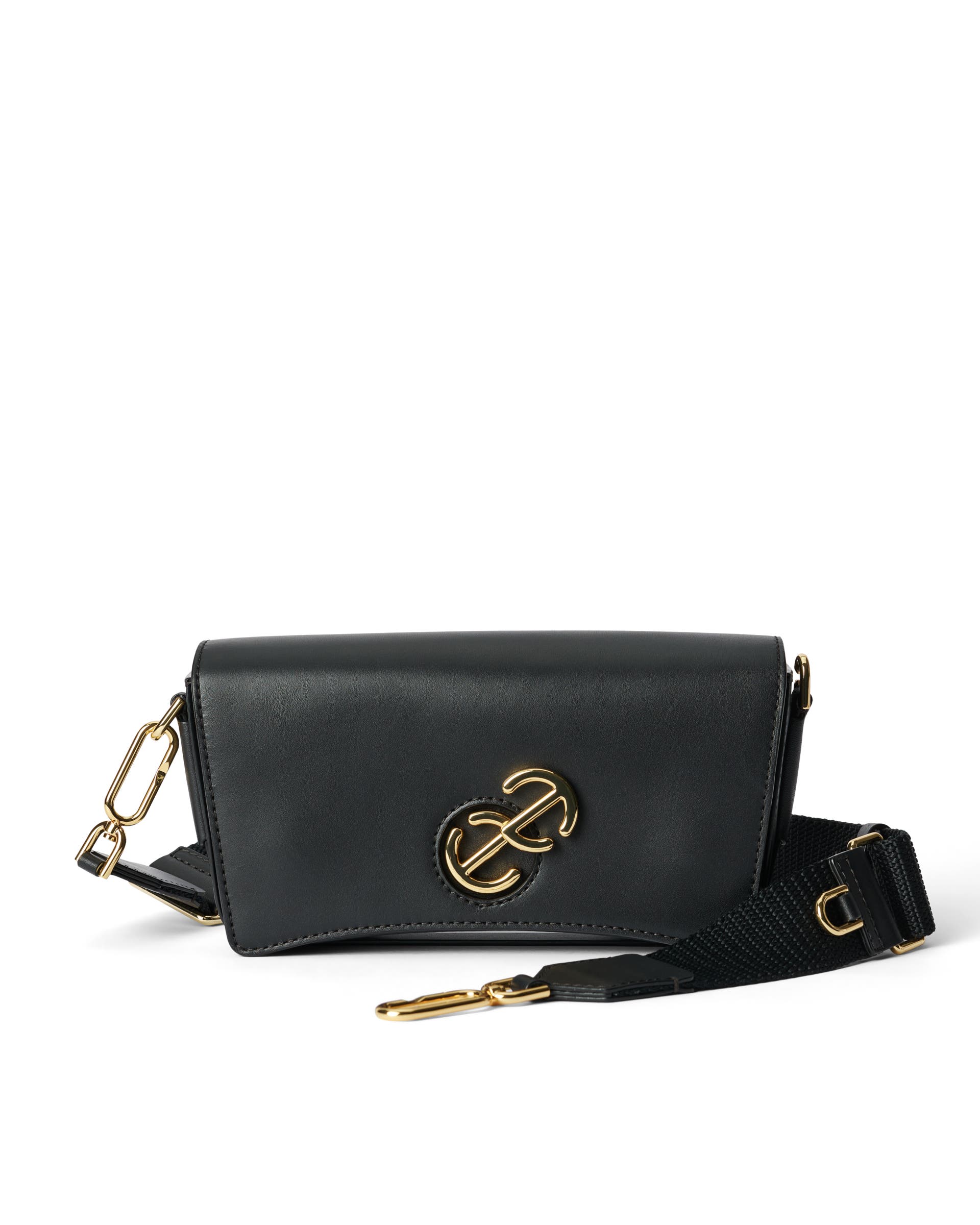 ECCO® Pinch 가죽 크로스바디 백 - 블랙 - Main