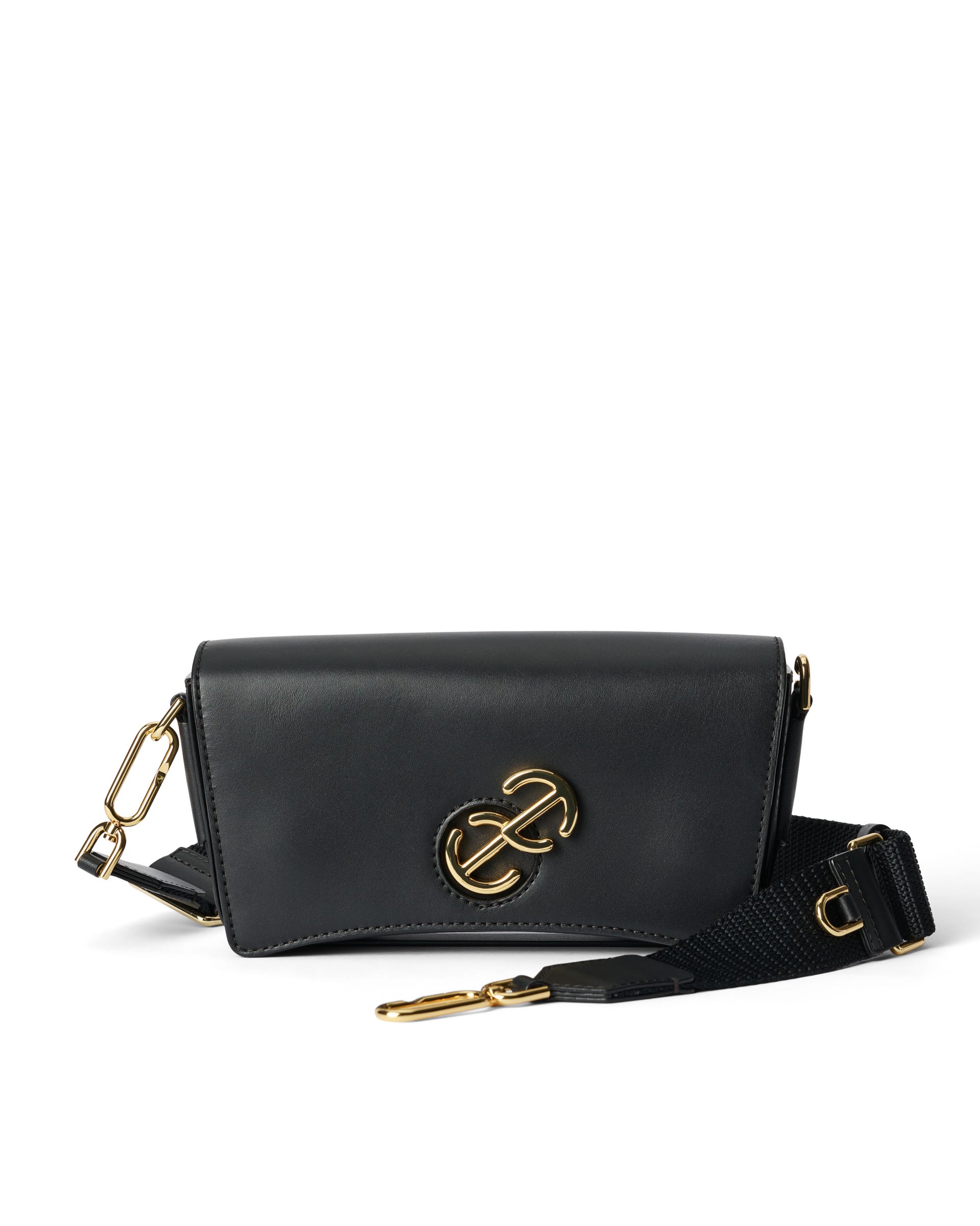 ECCO® Pinch 가죽 크로스바디 백 - 블랙 - Main