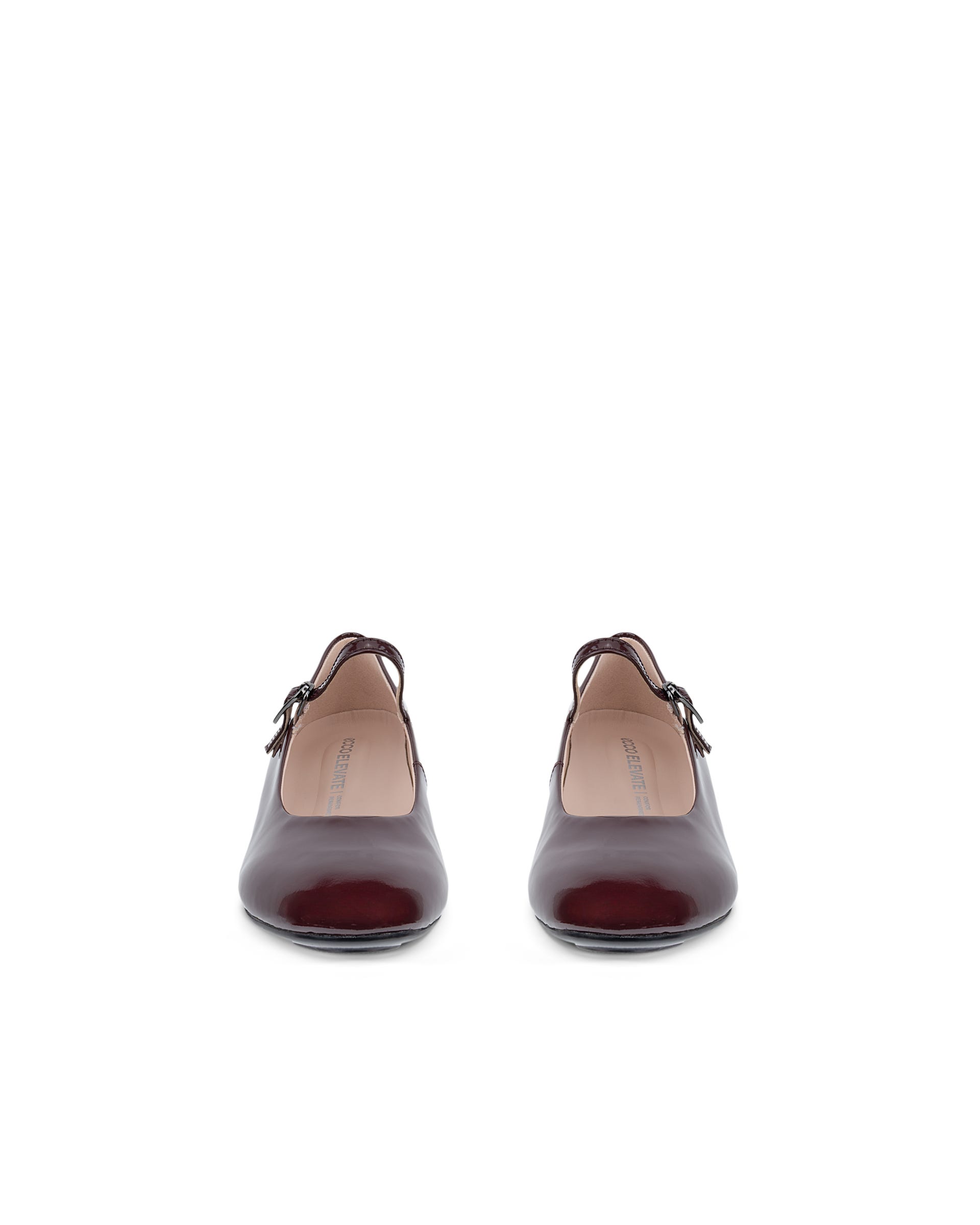 ECCO® ELEVATE WEDGE babies en cuir pour femme - Rouge - Outside