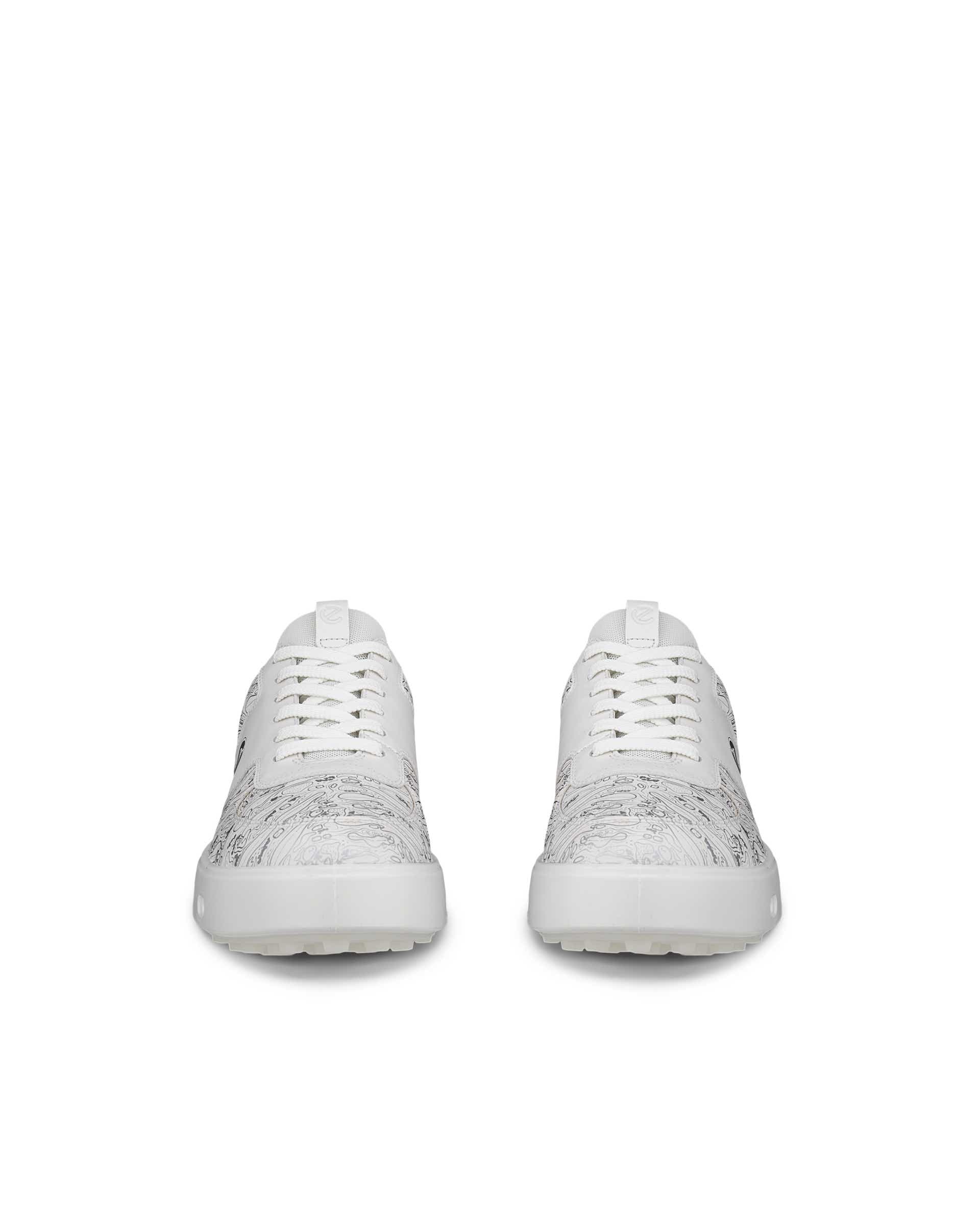 ECCO Golf Street 720 Graphic Women ウィメンズ レザーGore-Texゴルフシューズ - ホワイト - Front pair