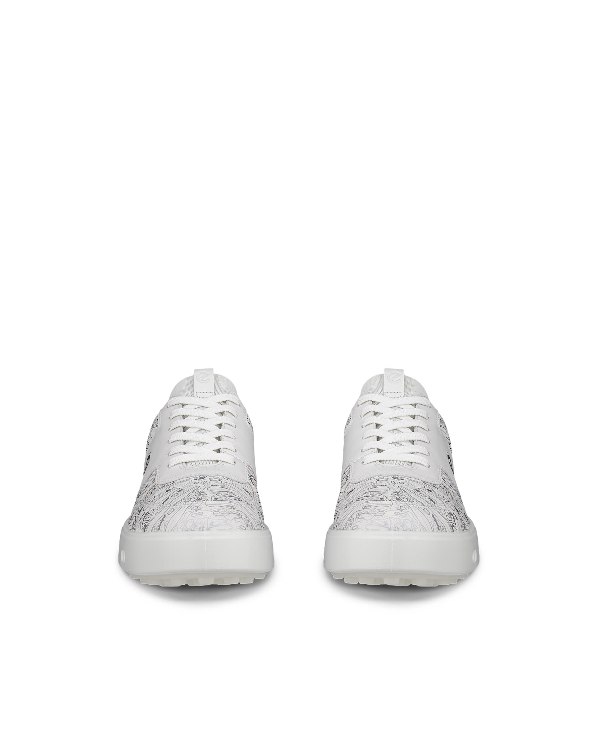 ECCO Golf Street 720 Graphic Women ウィメンズ レザーGore-Texゴルフシューズ - ホワイト - Front pair